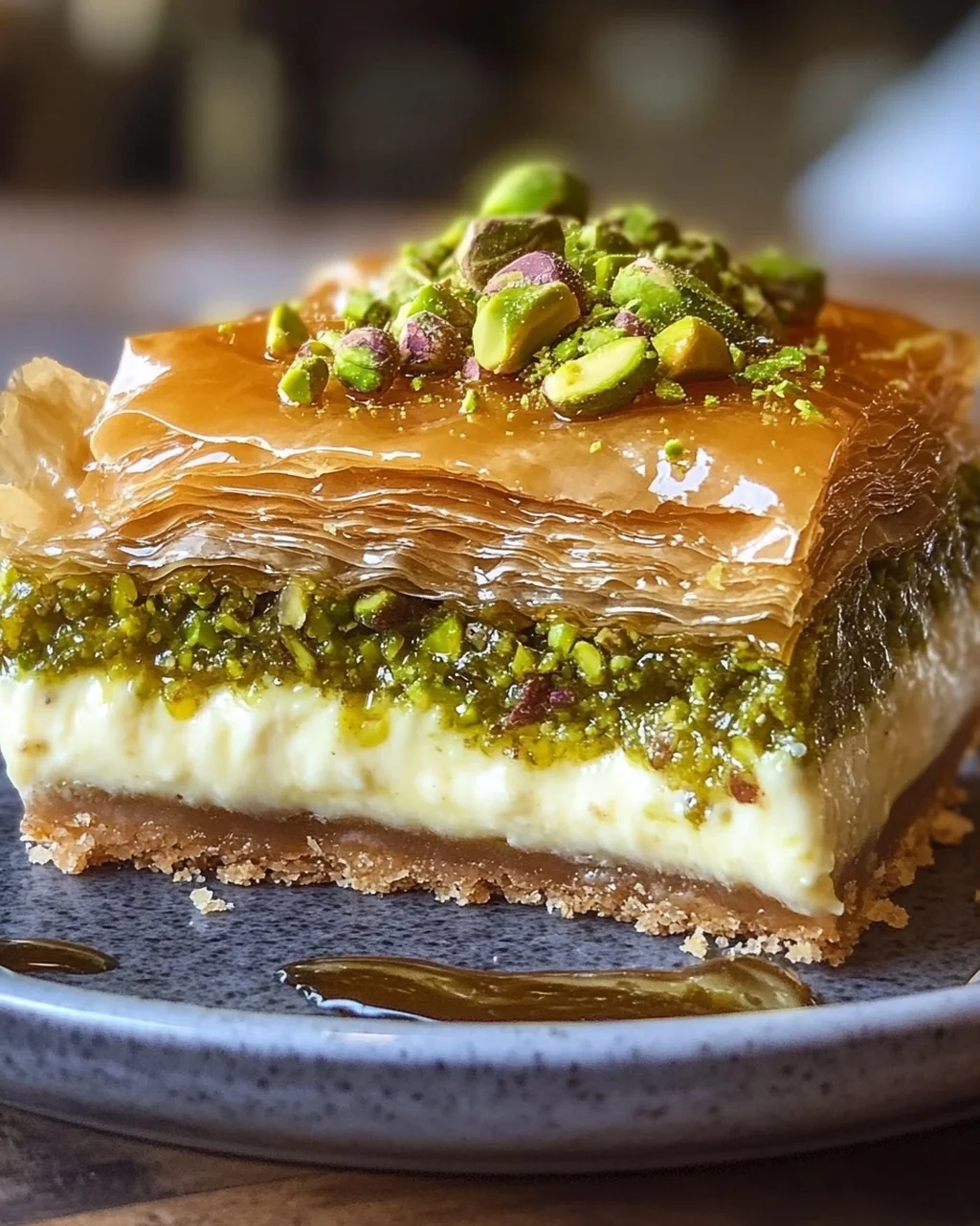 Baklava Pistazien Cheesecake – Ein unwiderstehlicher Genuss!