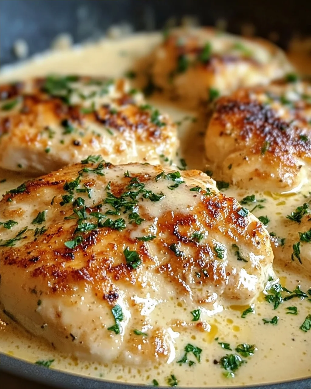 Blitzrezept für cremiges Hühnchen in Parmesan-Sauce