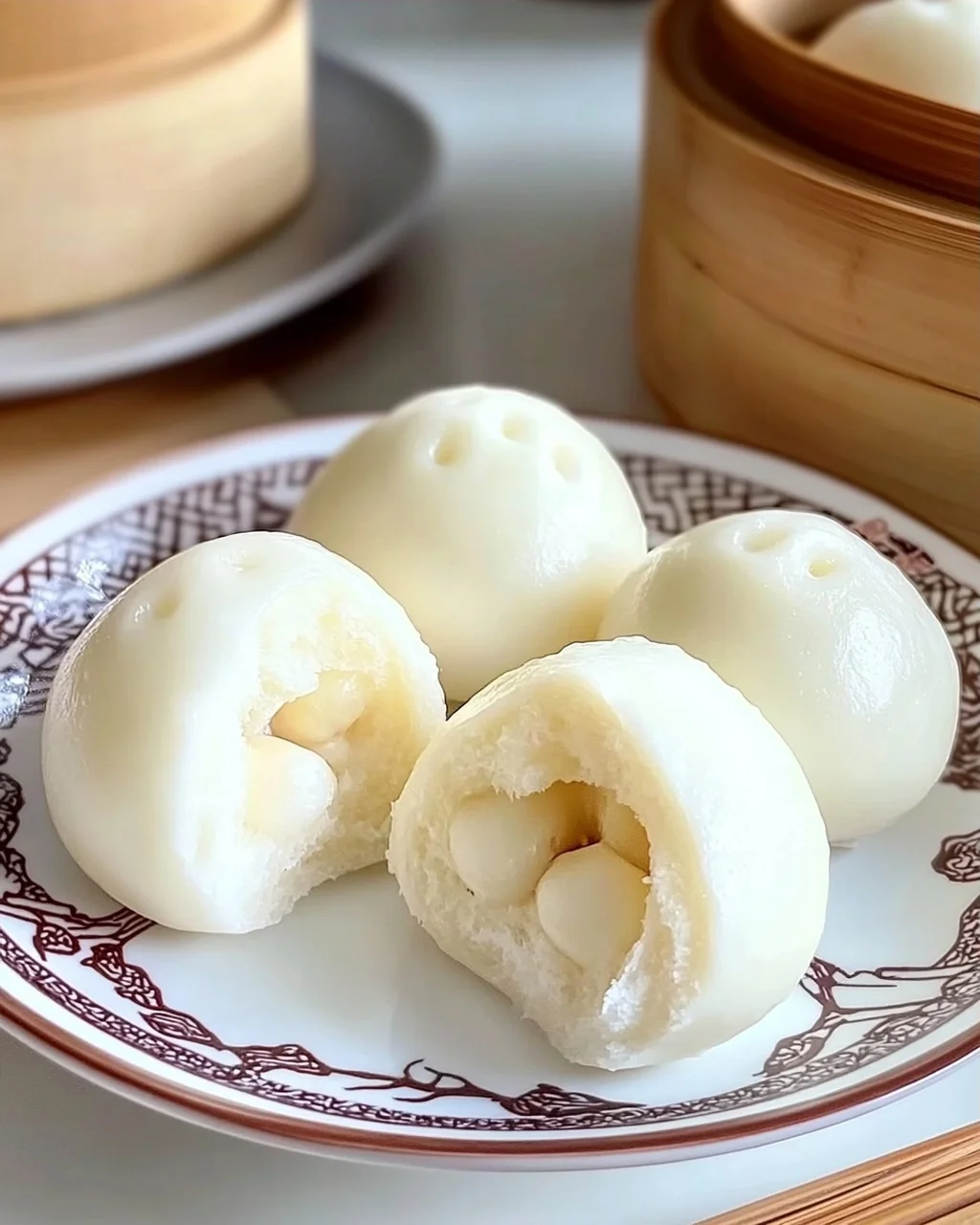 Chinesische gedämpfte Puddingbrötchen einfach selbst machen