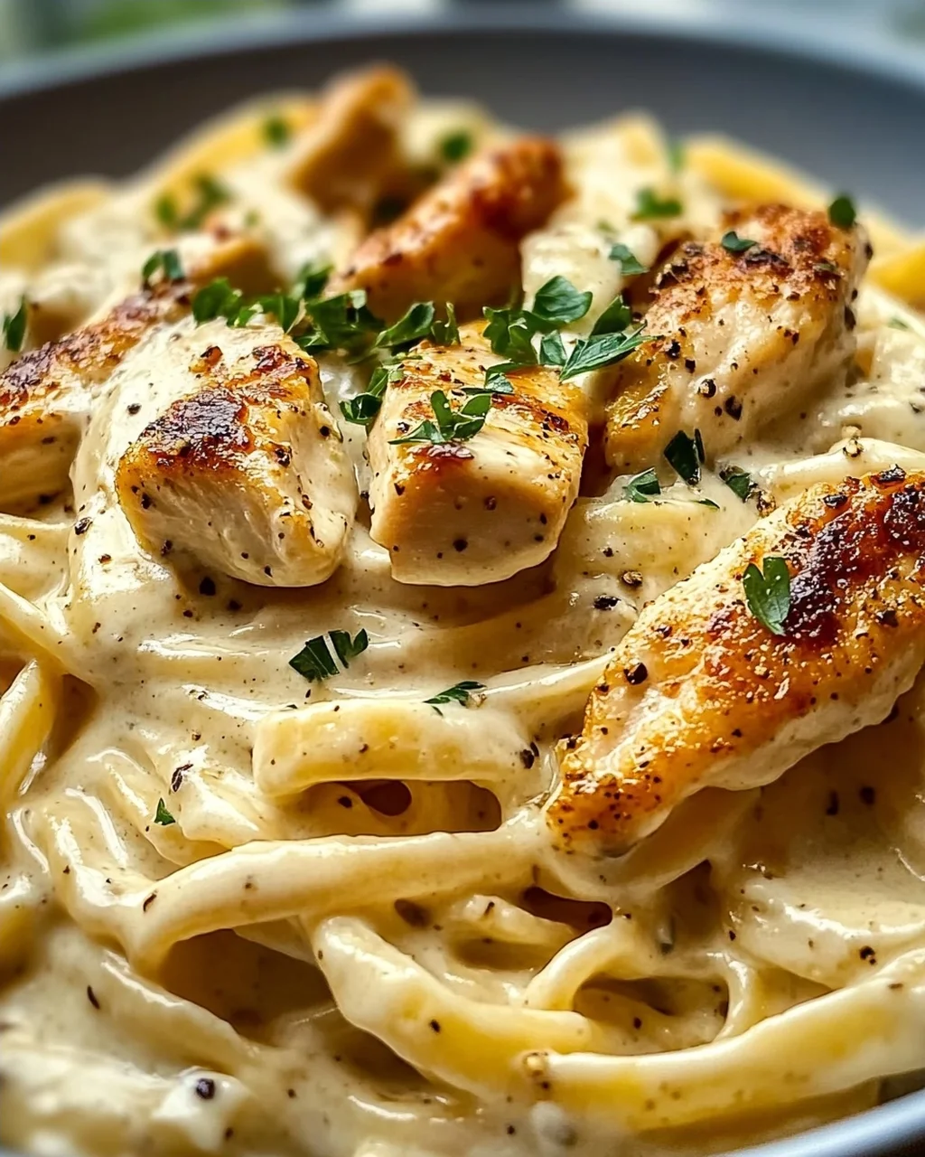 Cremige Hähnchen Alfredo Nudeln – Ultimatives Rezept!