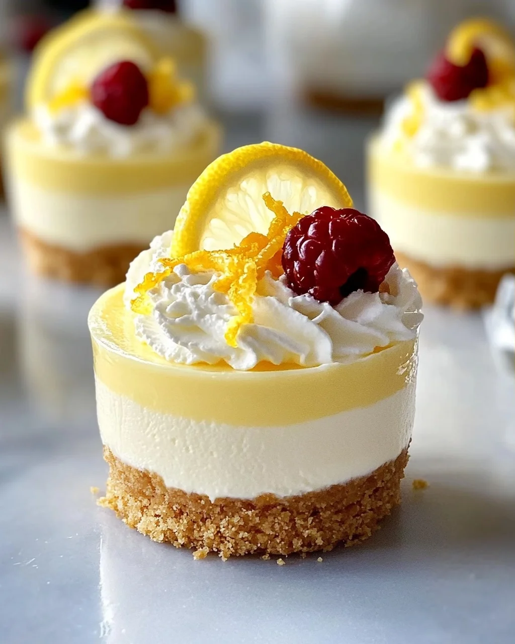 Cremige Zitronen Mousse Käsekuchen Törtchen – Ein Genuss!