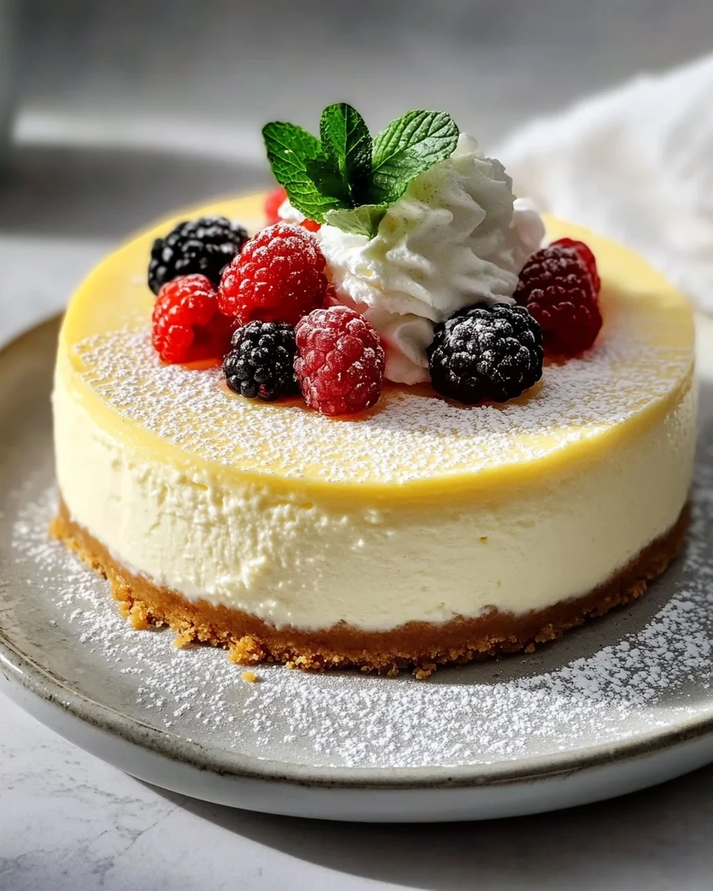 Cremiger Quark-Vanille Cheesecake
