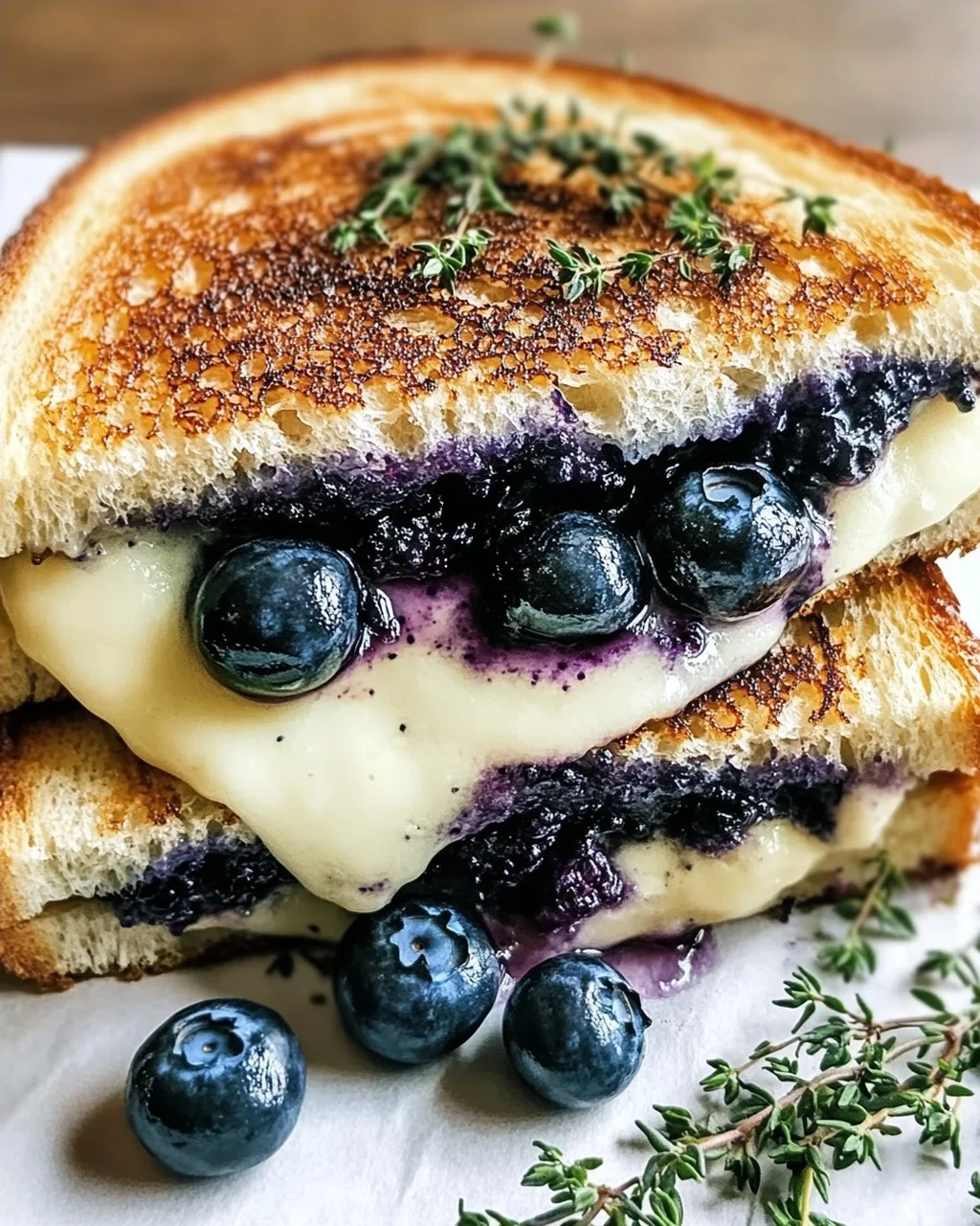 Crispy Blaubeer-Toastkäse für ein Geschmackserlebnis