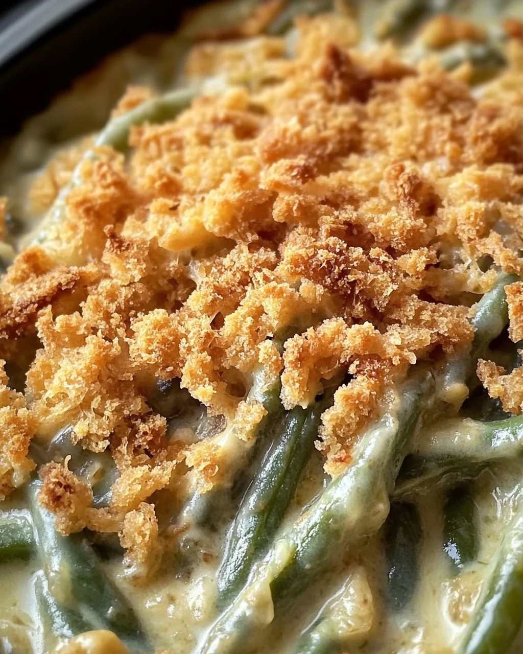 Einfache Crock Pot grüner Bohnen Auflauf Rezept für jeden Anlass