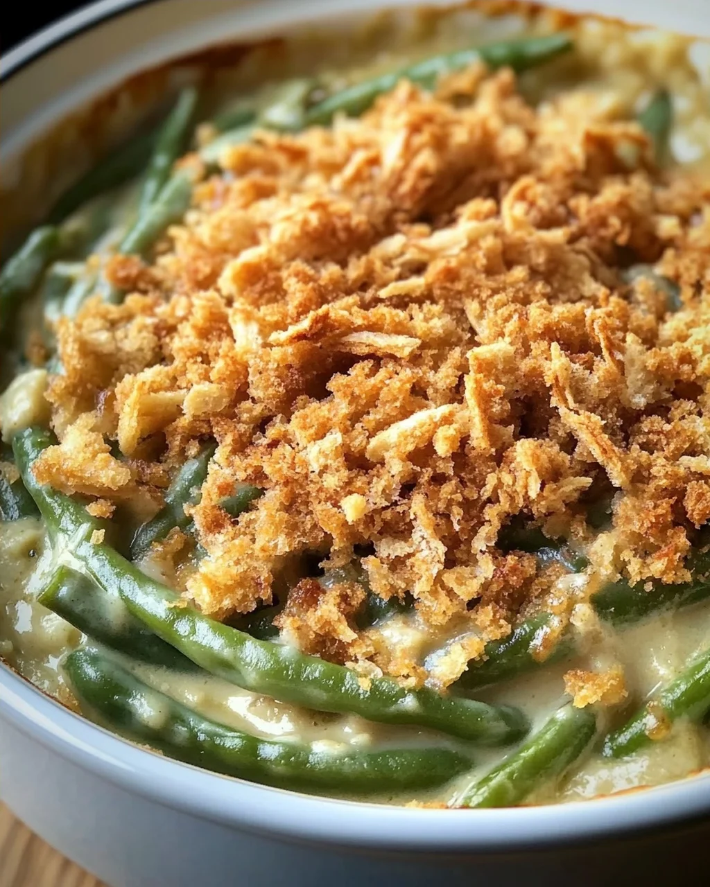 Einfache Crock Pot grüner Bohnen Auflauf Rezept für jeden Anlass