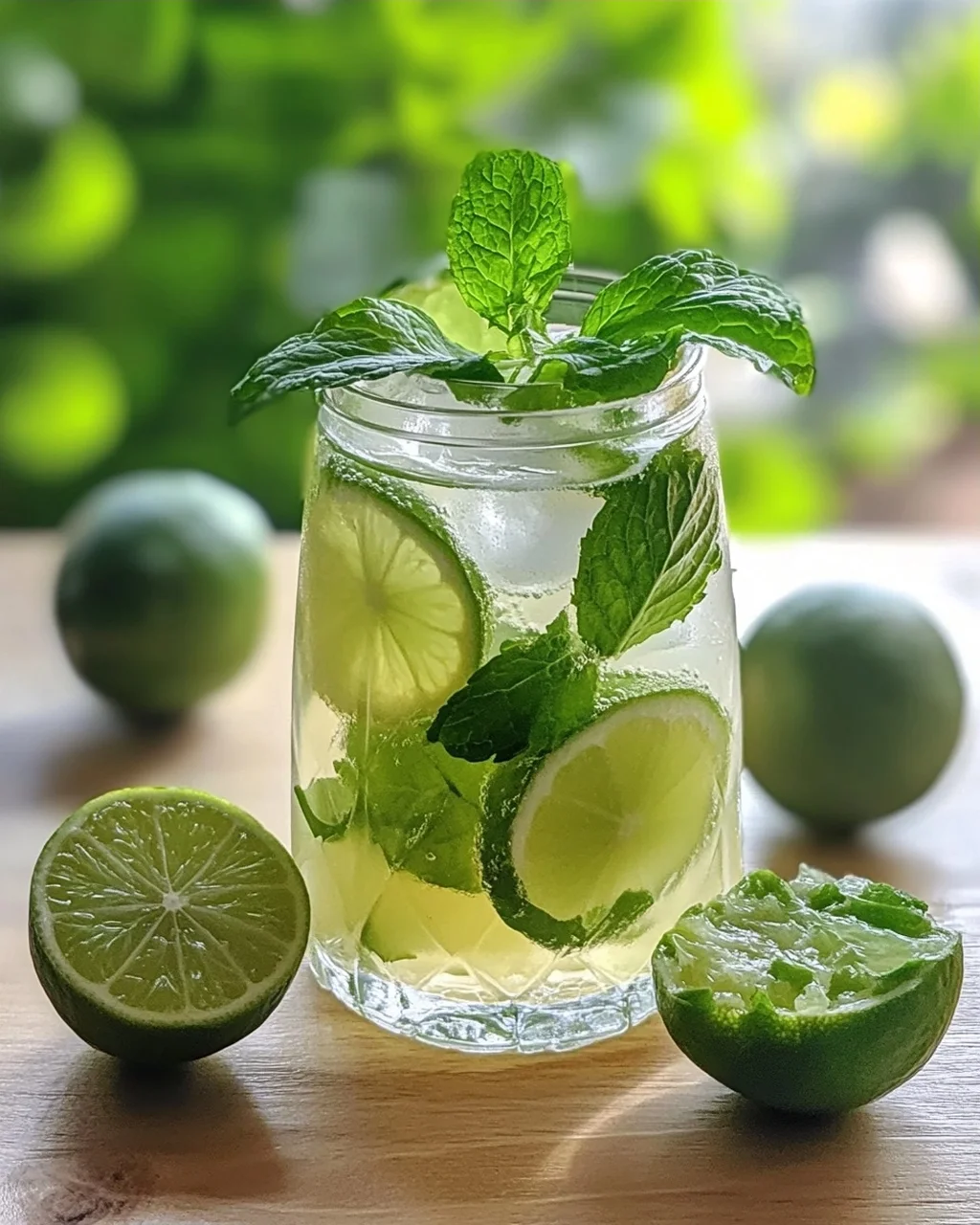 Erfrischende Limetten-Limonade mit Minze
