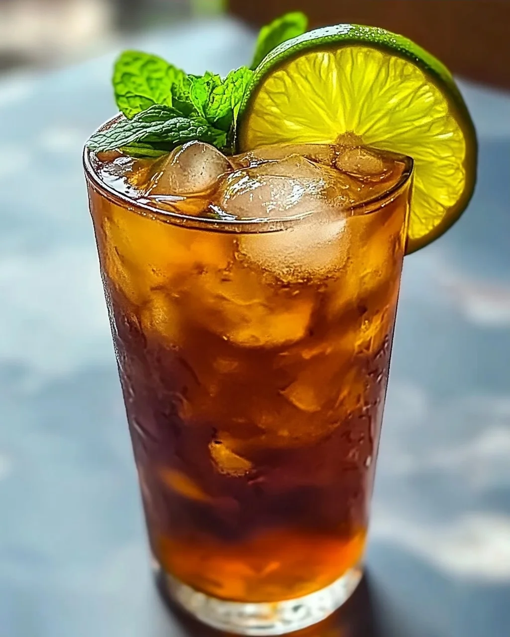 Erfrischender Thai Limetten-Eistee für den Sommer