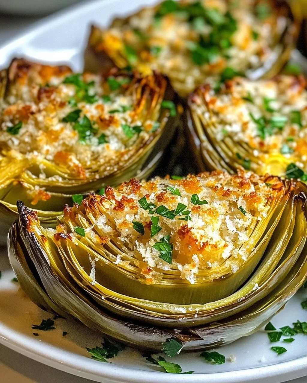 Garlic Parmesan Artichokes