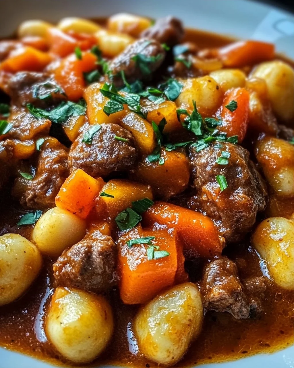 Gnocchi-Gulasch