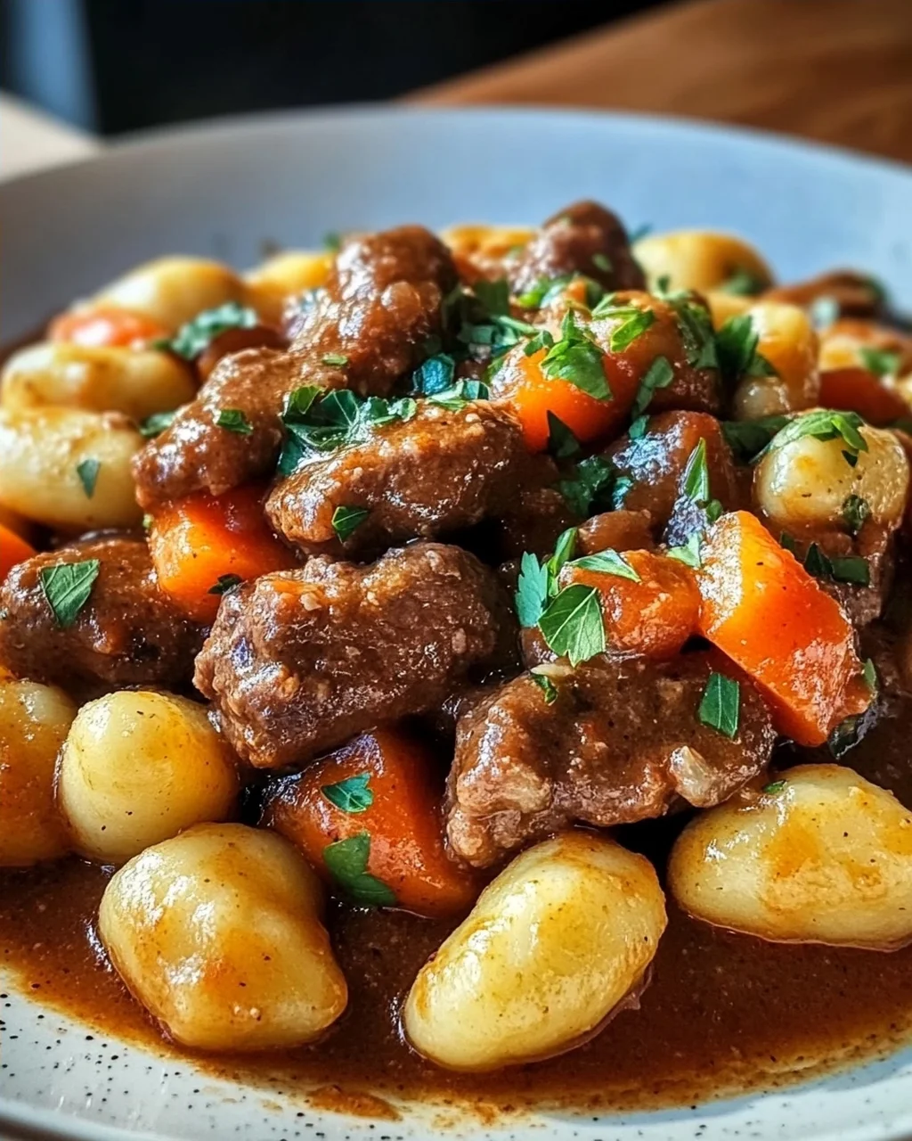 Gnocchi-Gulasch