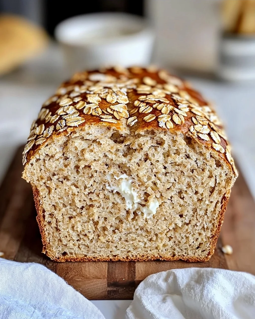 Haferflocken Quark Brot aus dem Airfryer – Schnell & Einfach