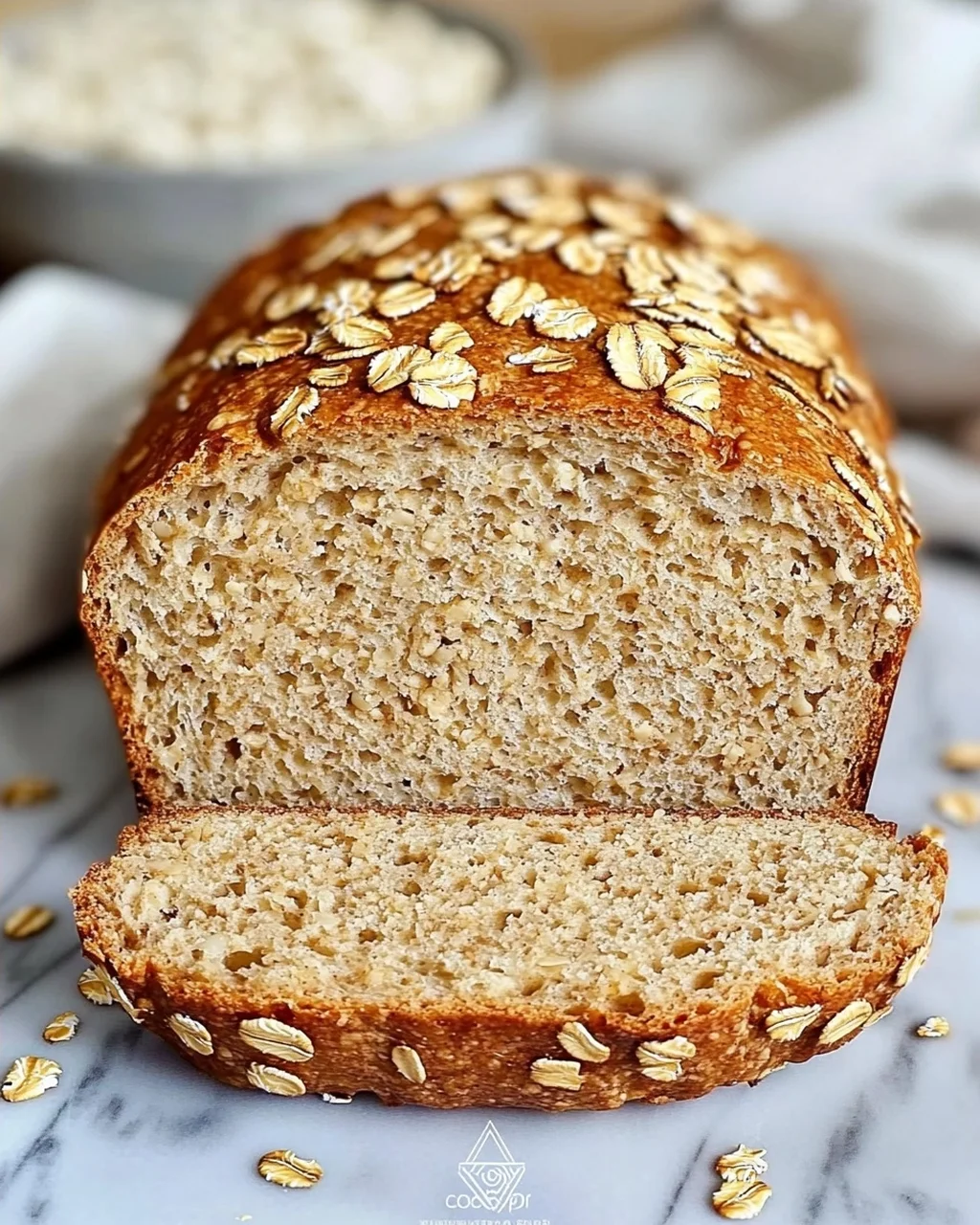 Haferflocken Quark Brot aus dem Airfryer – Schnell & Einfach