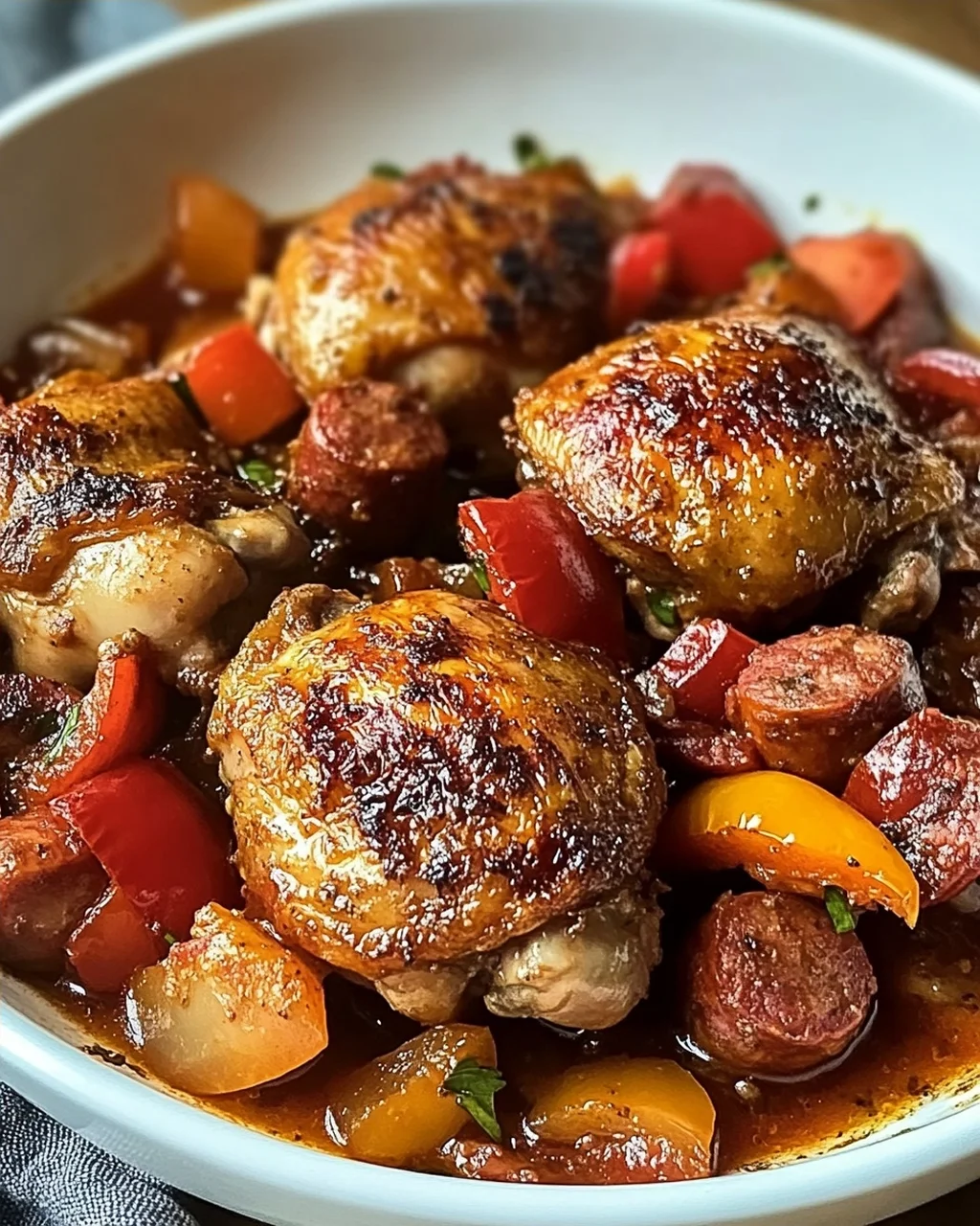 Hähnchen Scarpariello perfekt für Familienabende