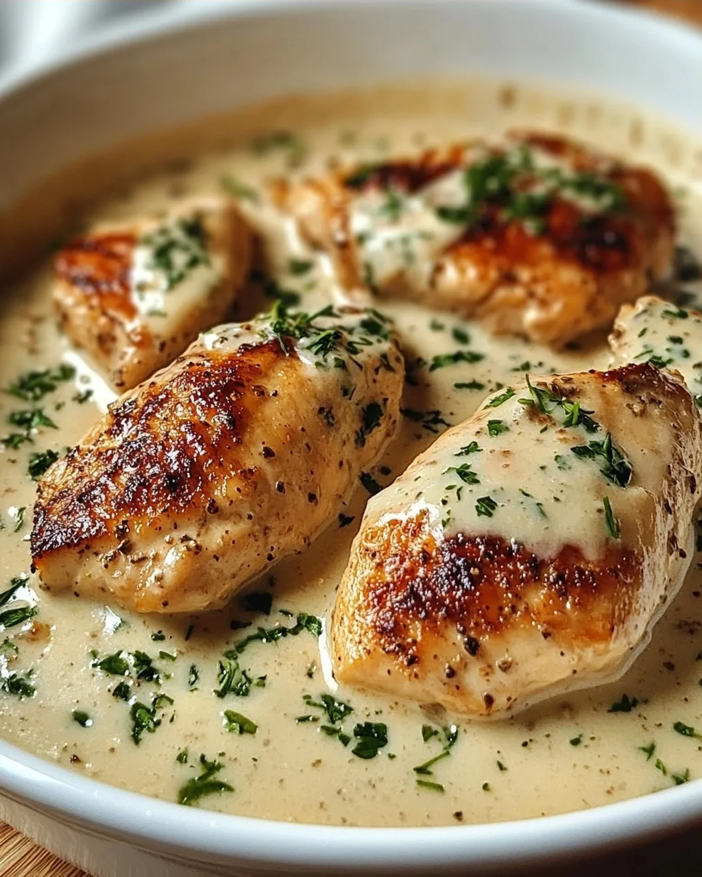 Hähnchen in Frischkäsesauce