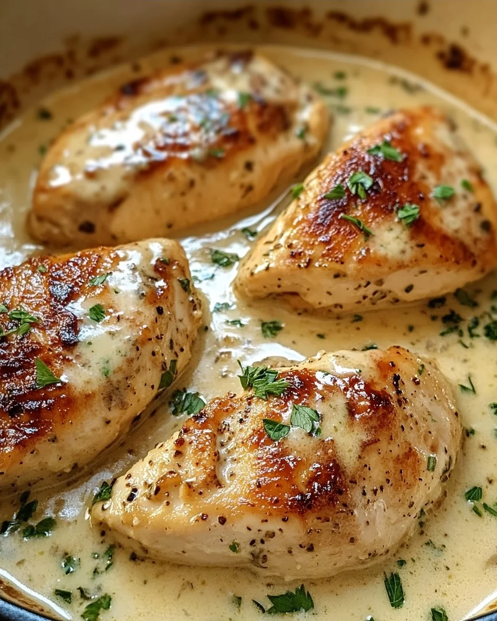 Hähnchen in Frischkäsesauce