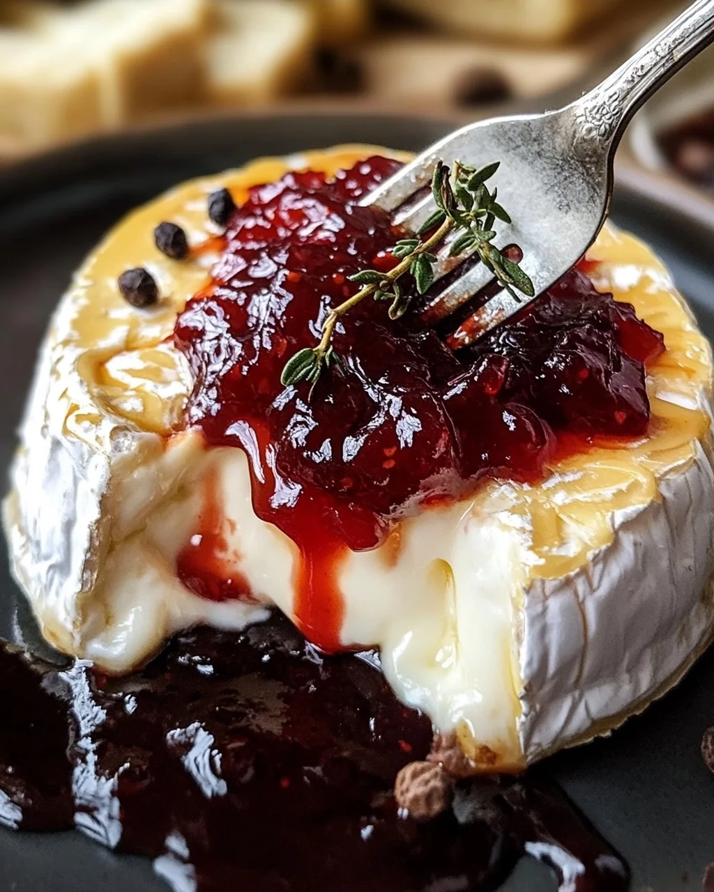 Halloween Bloody Baked Brie
