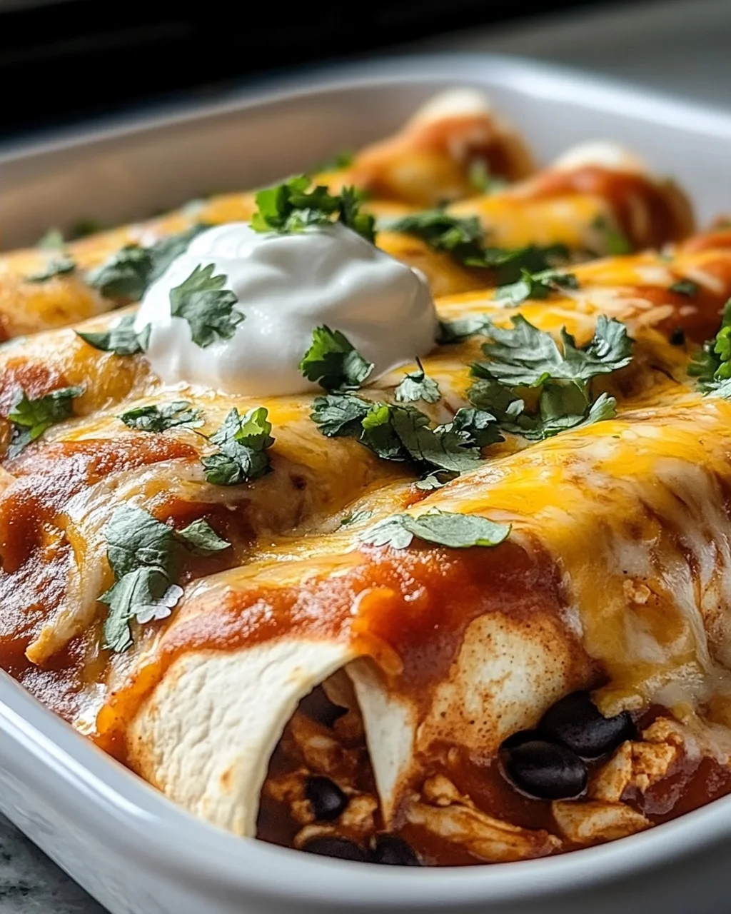 High Protein Chicken Enchiladas – Lecker & Nahrhaft genießen!