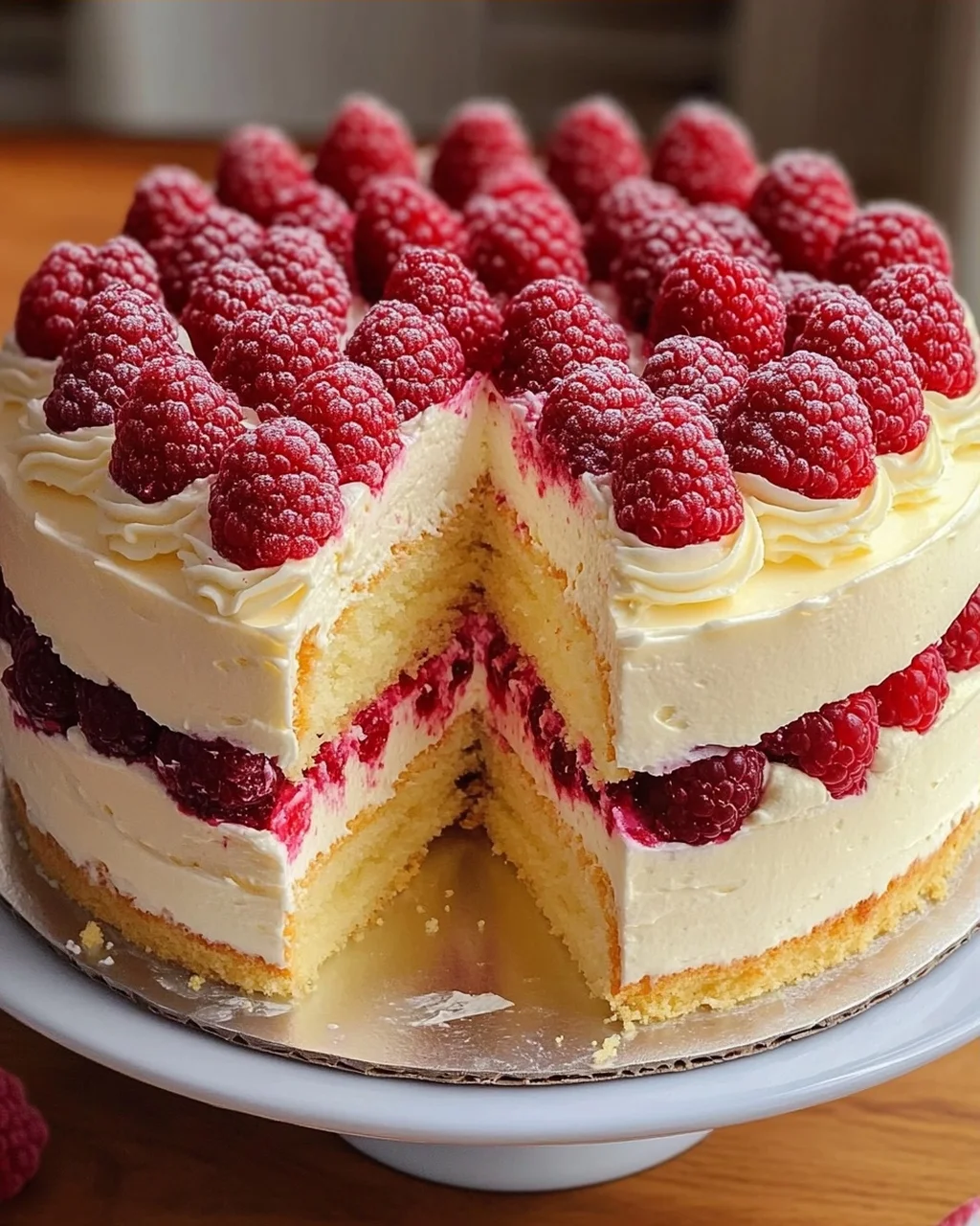 Himbeertorte mit Paradiescreme