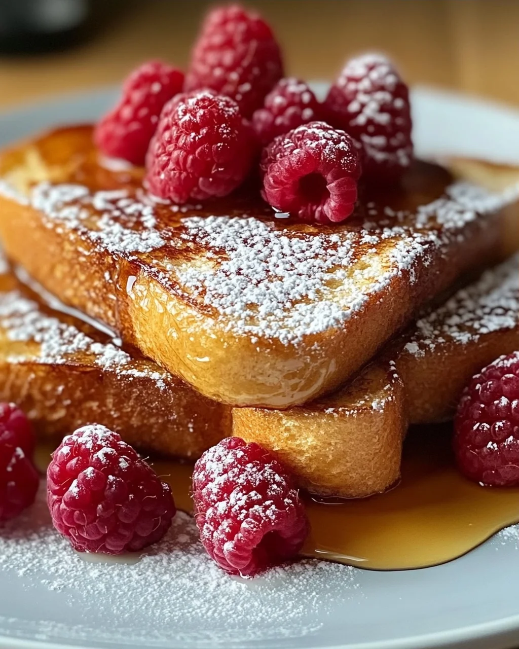 Honig französischer Toast für ein süßes Frühstück