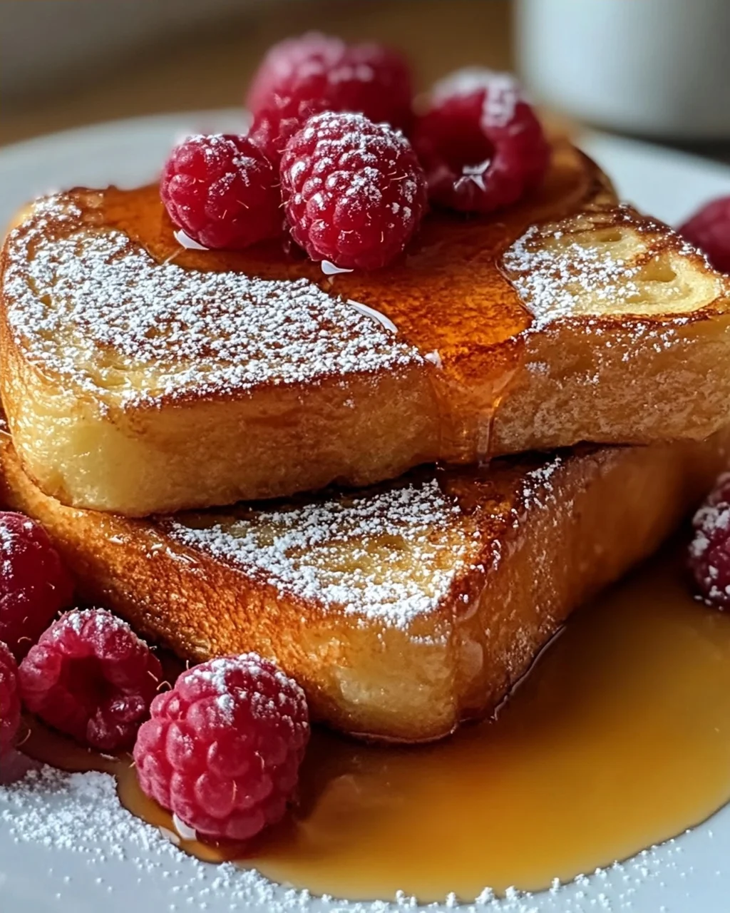 Honig französischer Toast für ein süßes Frühstück
