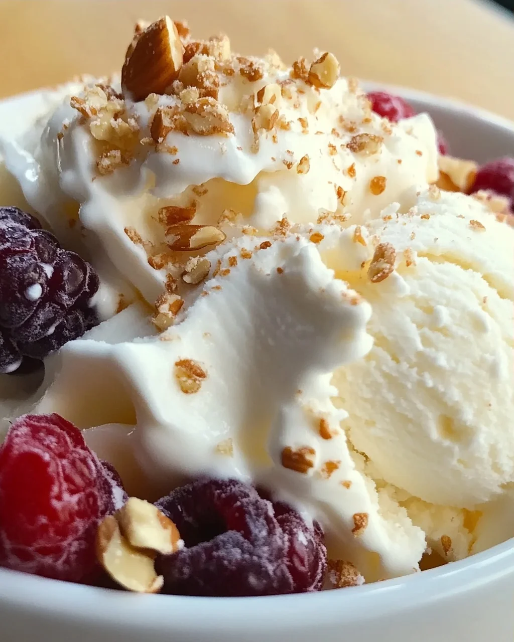 Joghurt Eis ohne Eismaschine Rezept mit schneller Zubereitung
