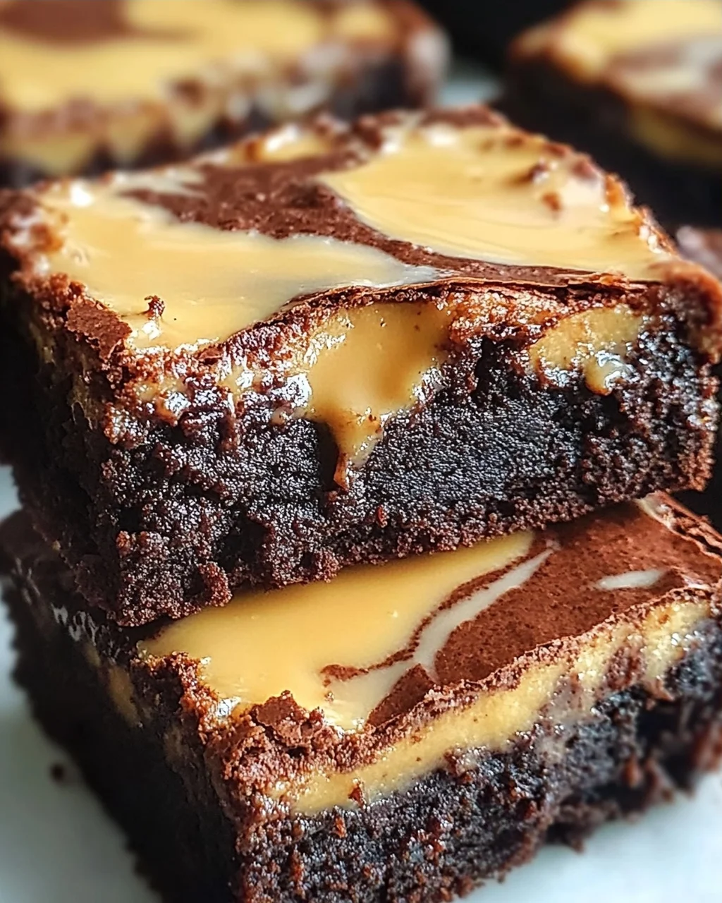 Kaffee-Brownies mit gesüßter Kondensmilch-Schicht