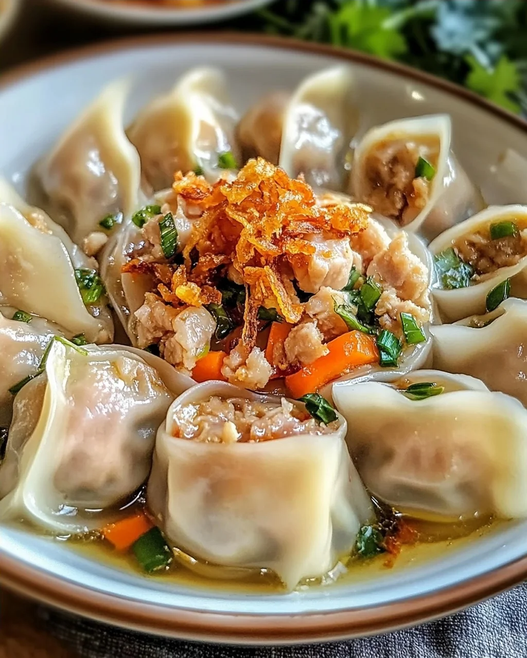 Kanom Jeeb: Einfache Thailändische Teigtaschen Rezept