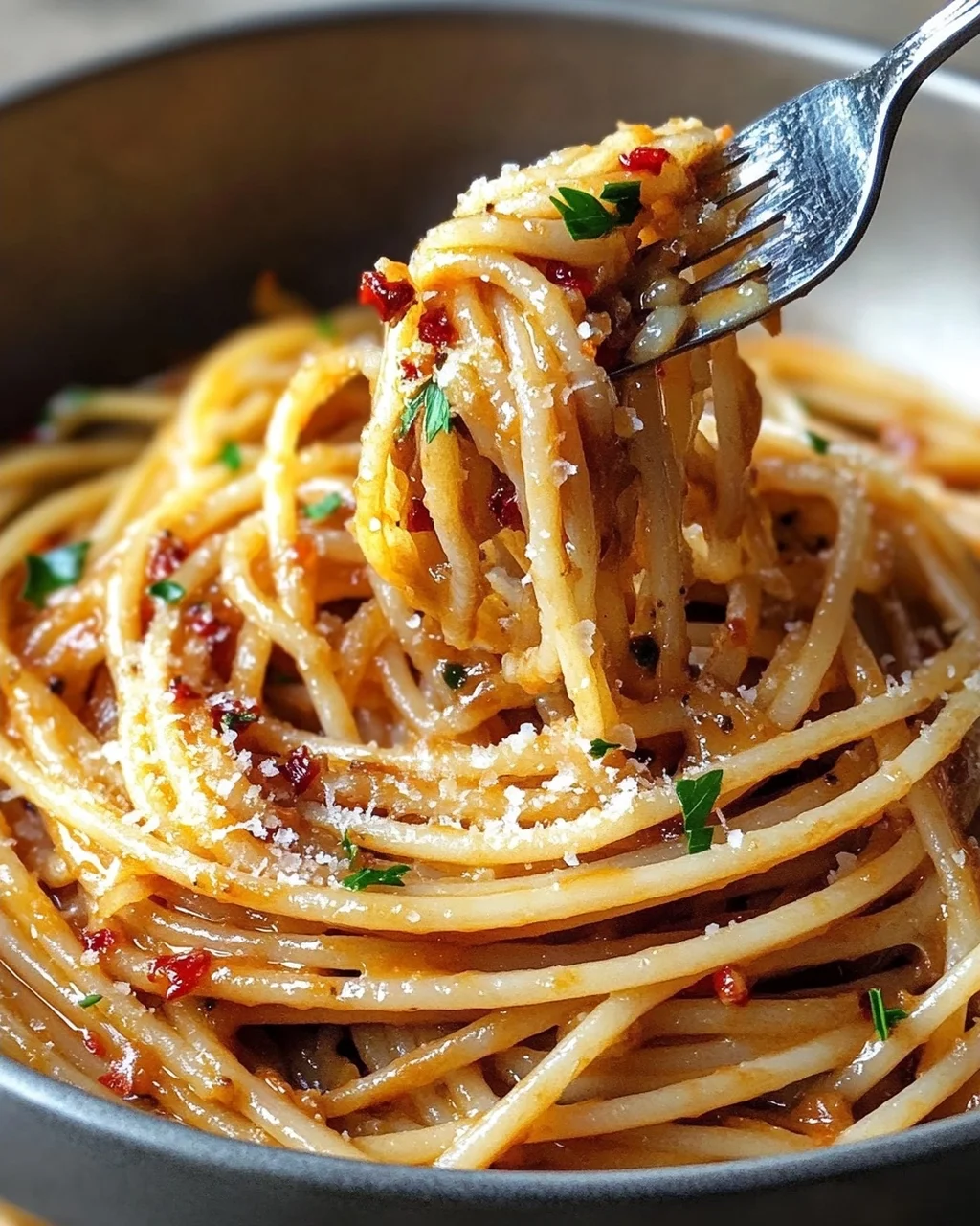 Karamellisierte Zwiebel Pasta mit Chiliöl – Ein Genuss!