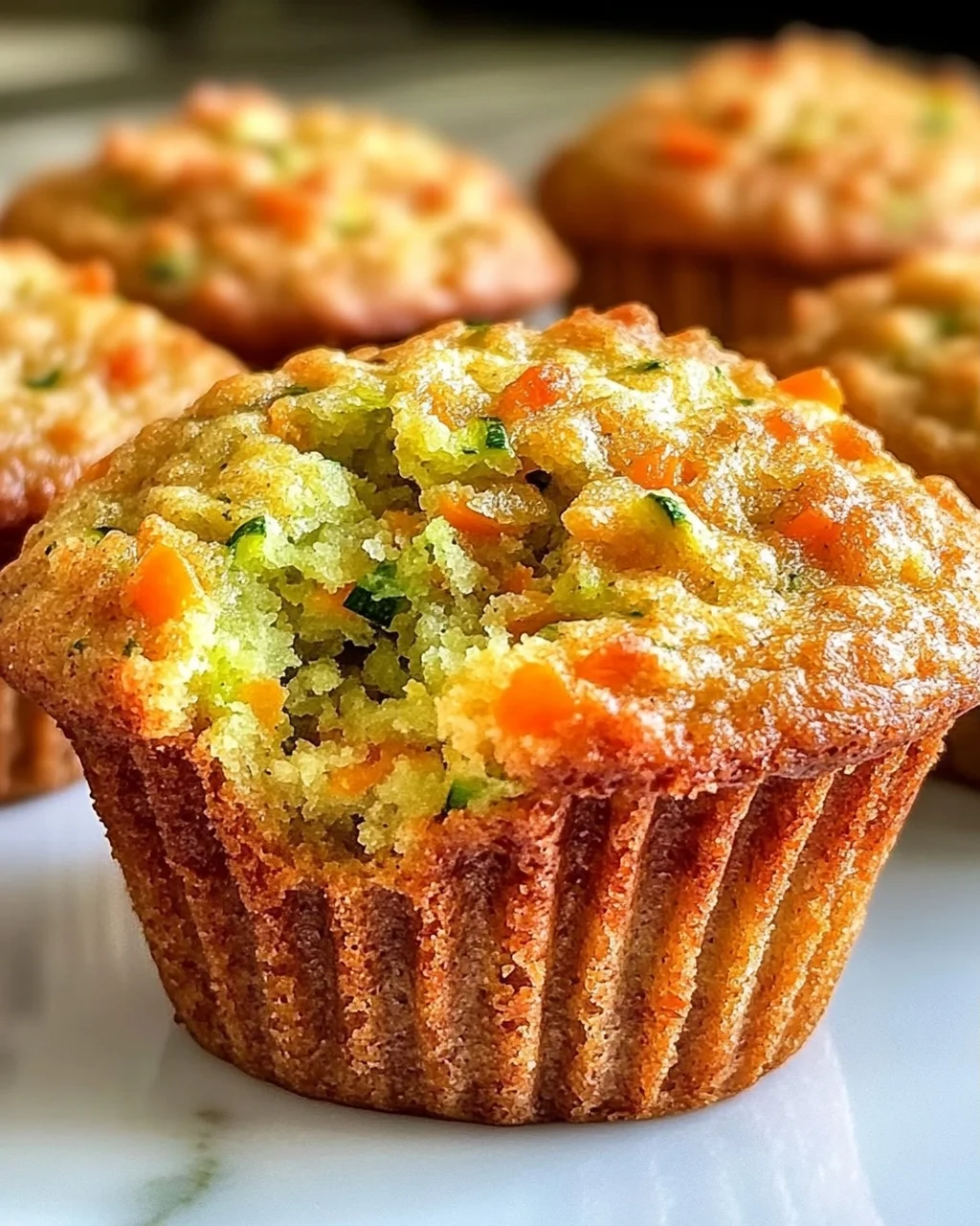 Karotten Zucchini Muffins für gesunde Snacks