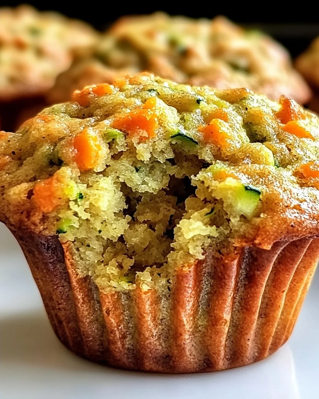 Karotten Zucchini Muffins für gesunde Snacks