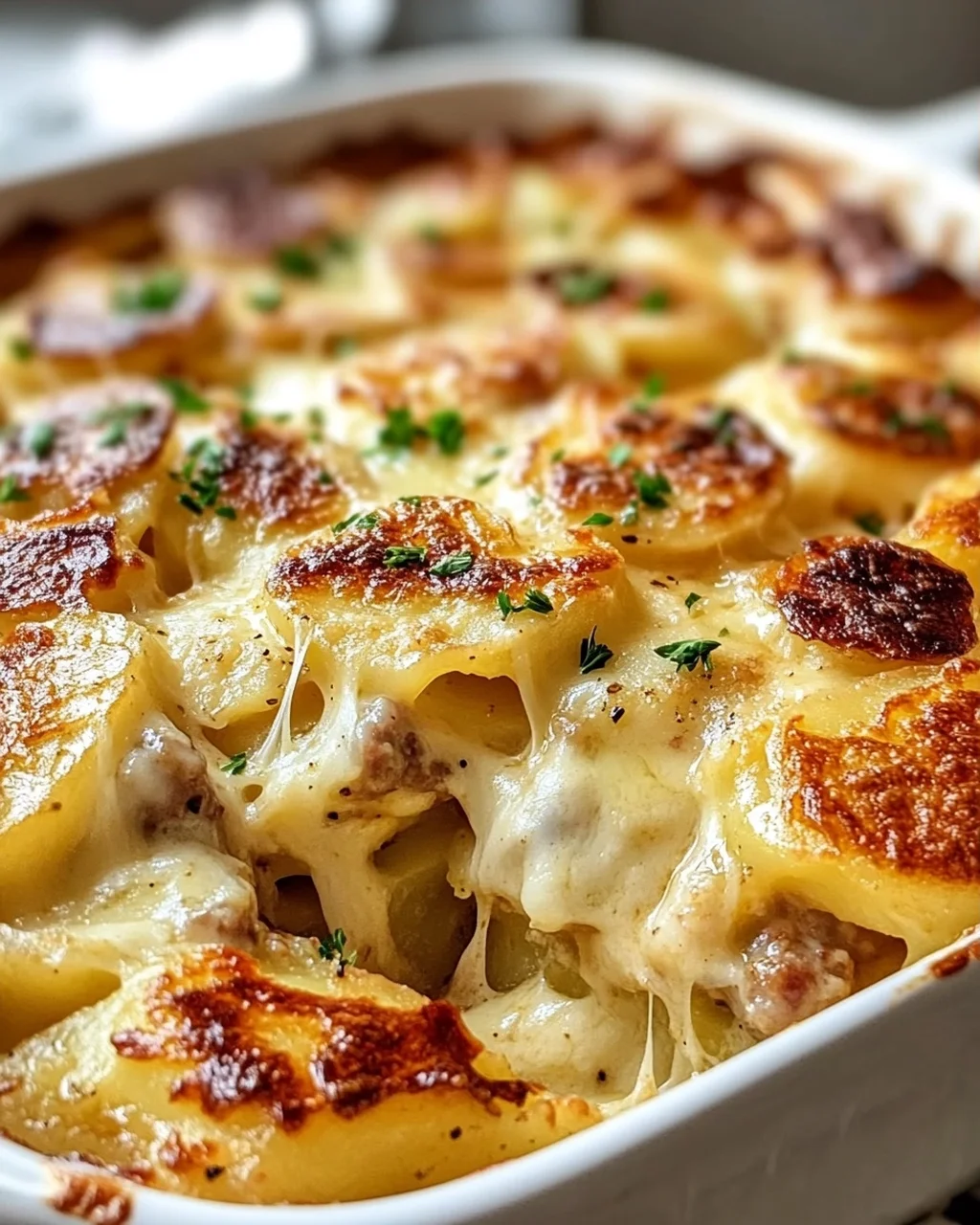 Kartoffel-Rindswurst Pierogi Auflauf – Herzhaft & Lecker!