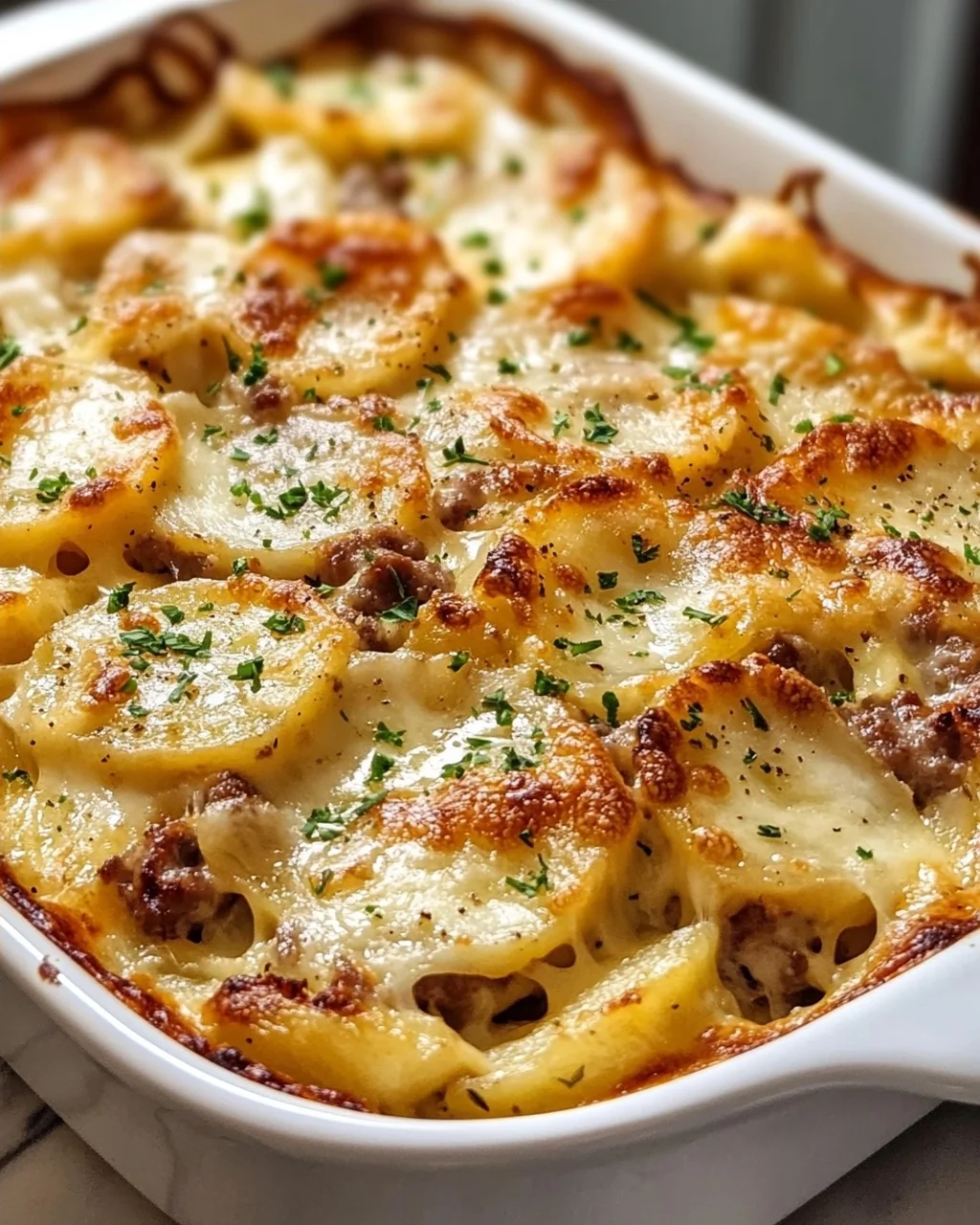 Kartoffel-Rindswurst Pierogi Auflauf – Herzhaft & Lecker!