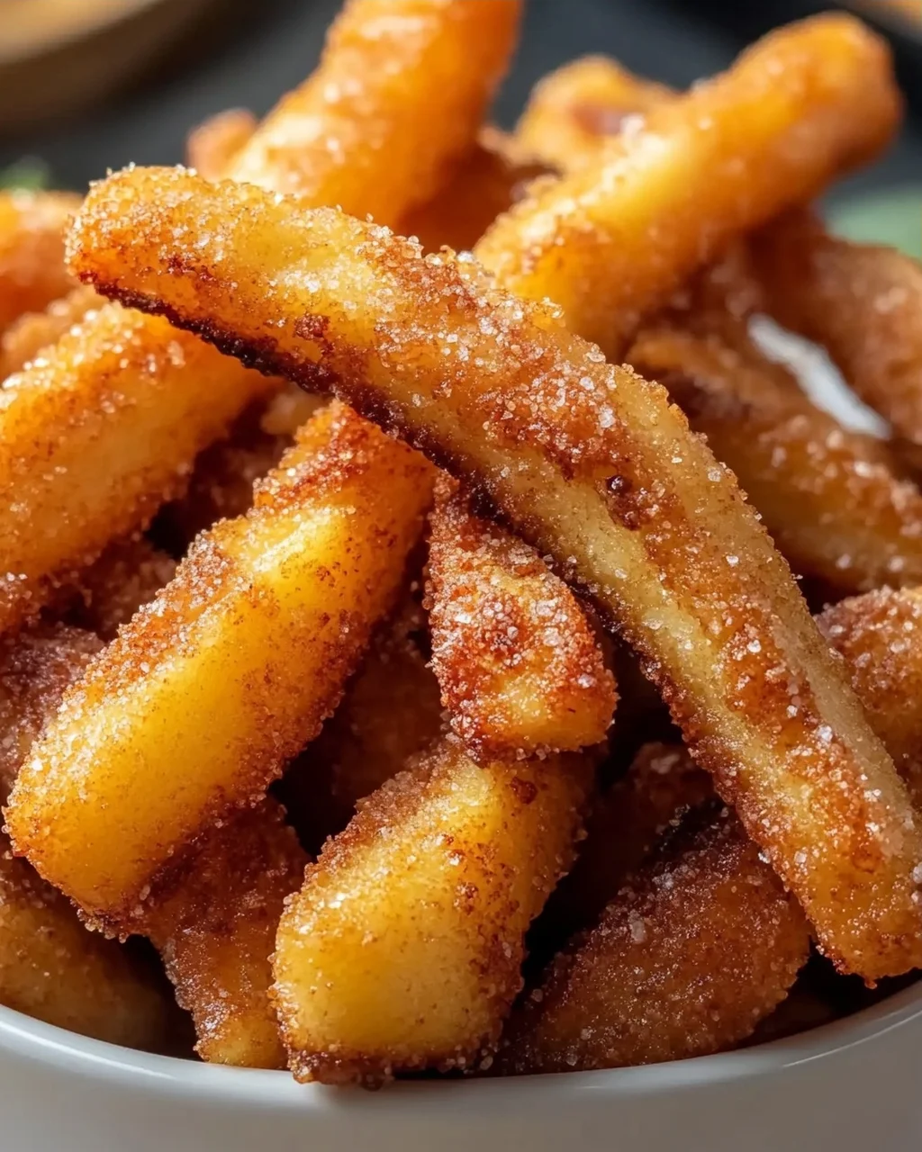 Knusprige Apfelsticks aus dem Airfryer – Dein gesunder Snack!