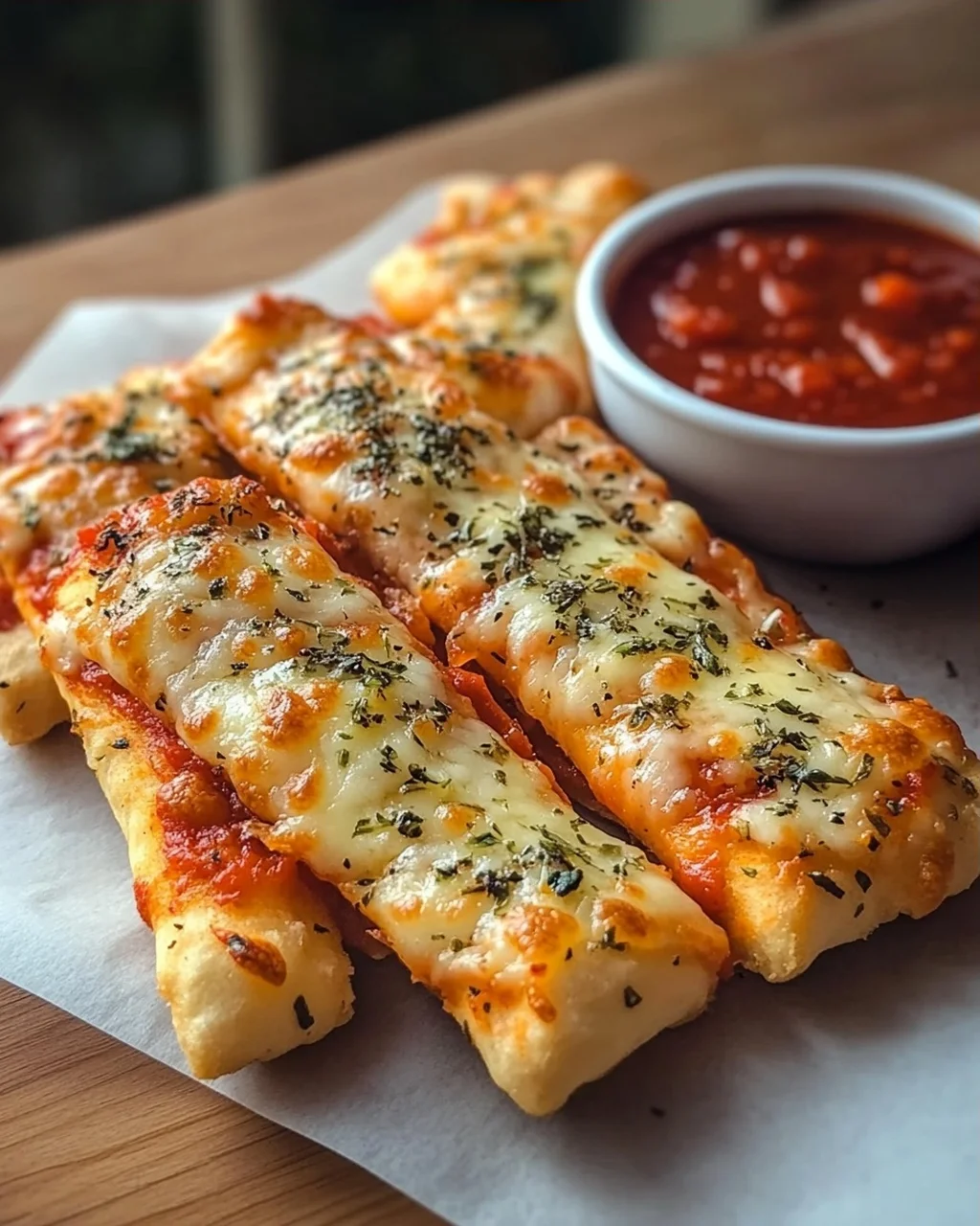 Knusprige Pizzastangen