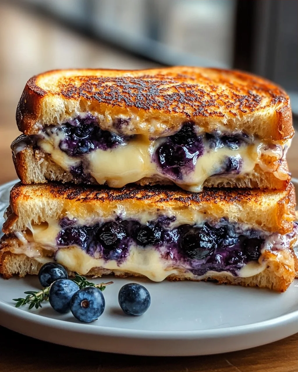 Knuspriger Blaubeer Grilled Cheese: Der süß-salzige Hit!