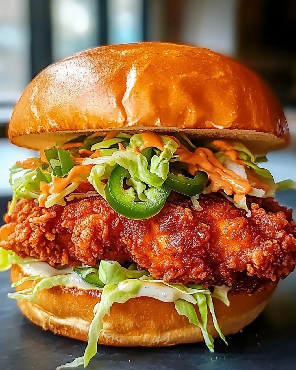 Knuspriges Thai Fried Chicken Sandwich