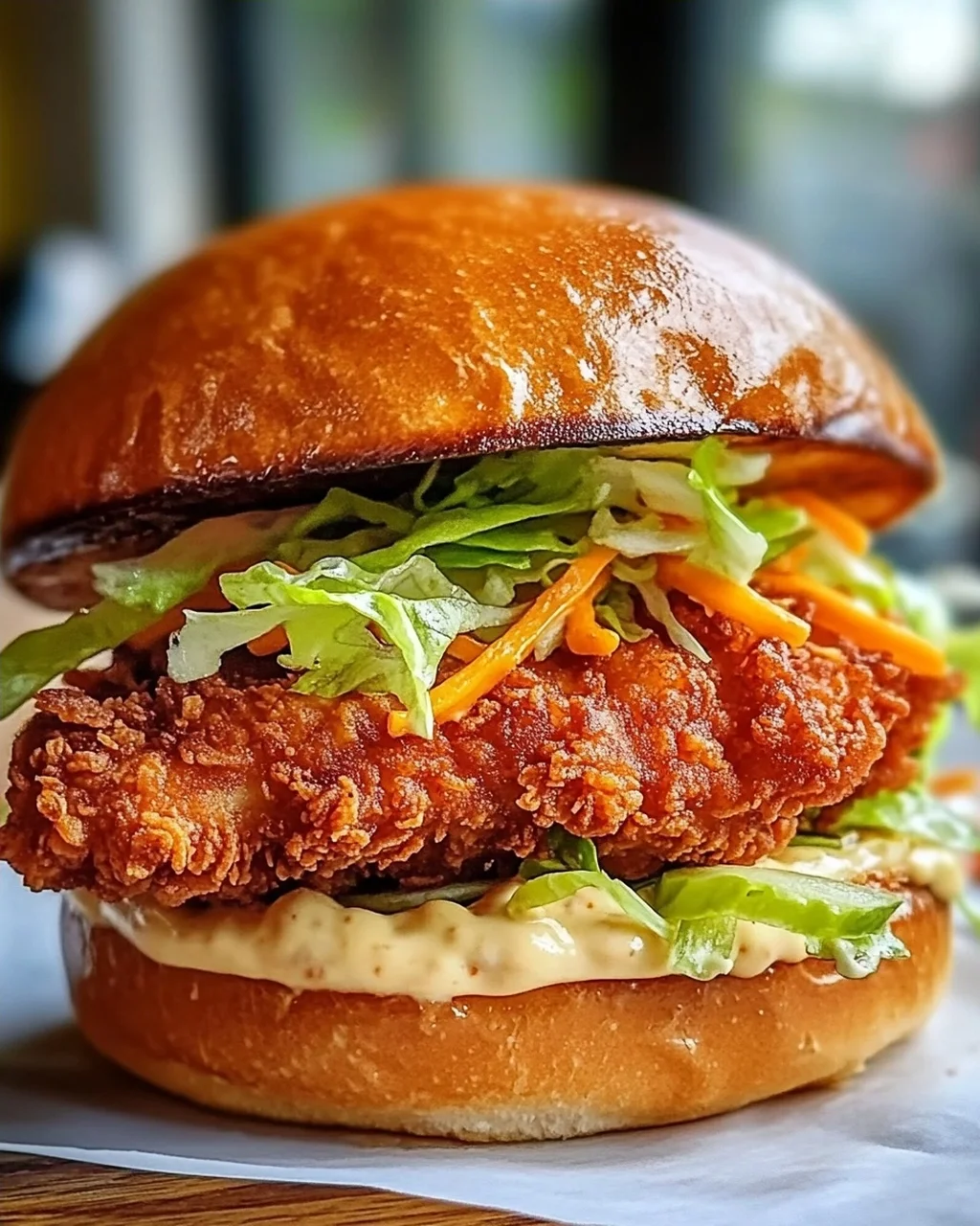 Knuspriges Thai Fried Chicken Sandwich
