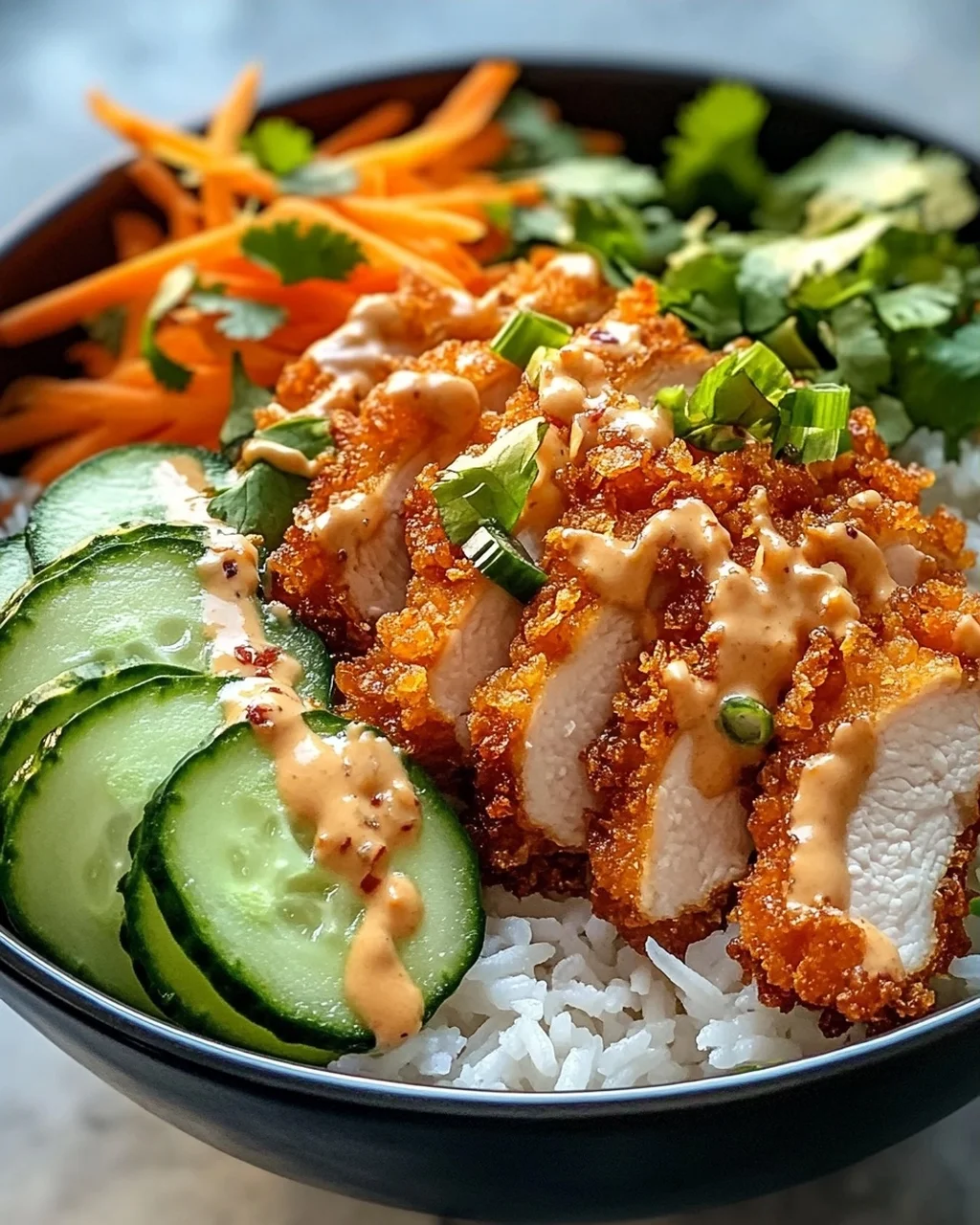 Leckere Bang Bang Chicken Rice Bowl – Dein schnelles Lieblingsgericht!