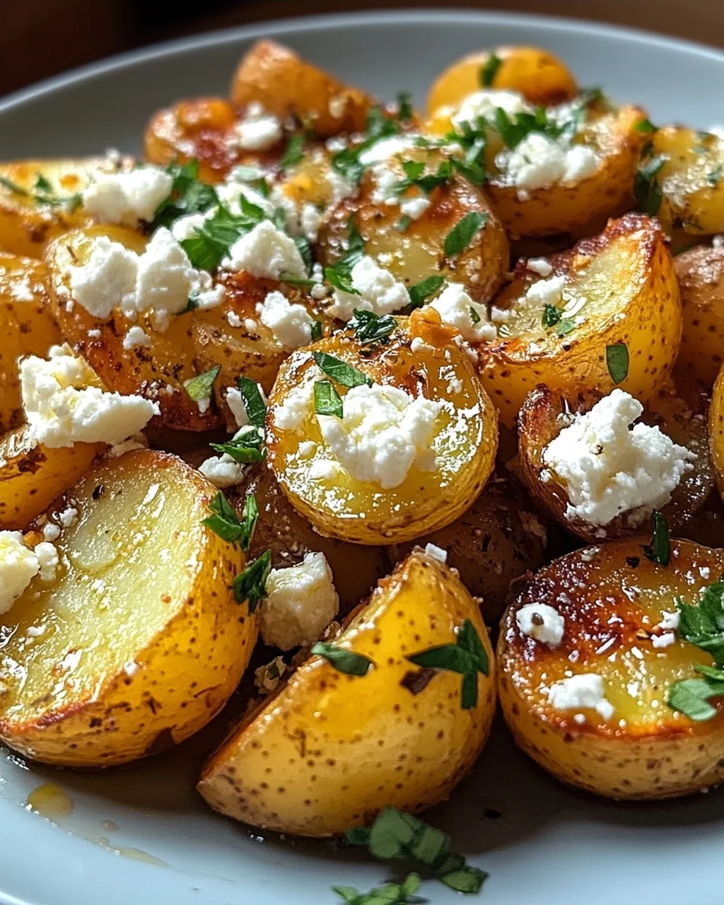 Leckere Kartoffeln mit Feta und Knoblauch - einfach genießen!