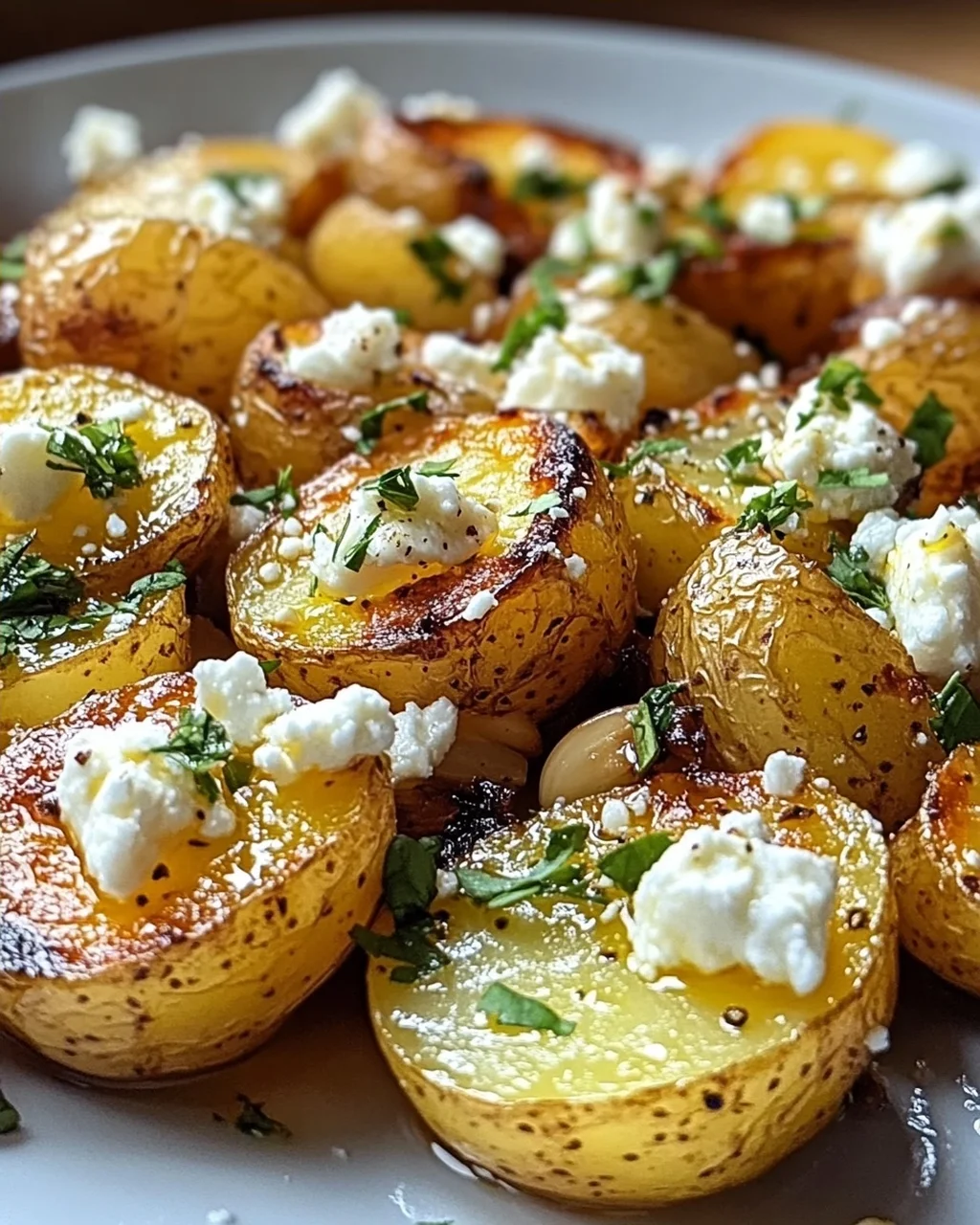 Leckere Kartoffeln mit Feta und Knoblauch - einfach genießen!