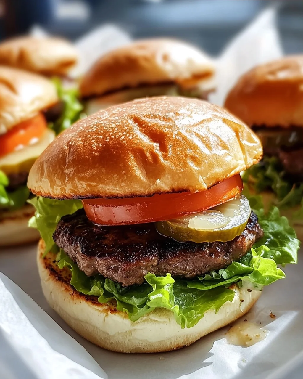 Party Ready Mini Oklahoma Onion Smashburgers für deine Feier!