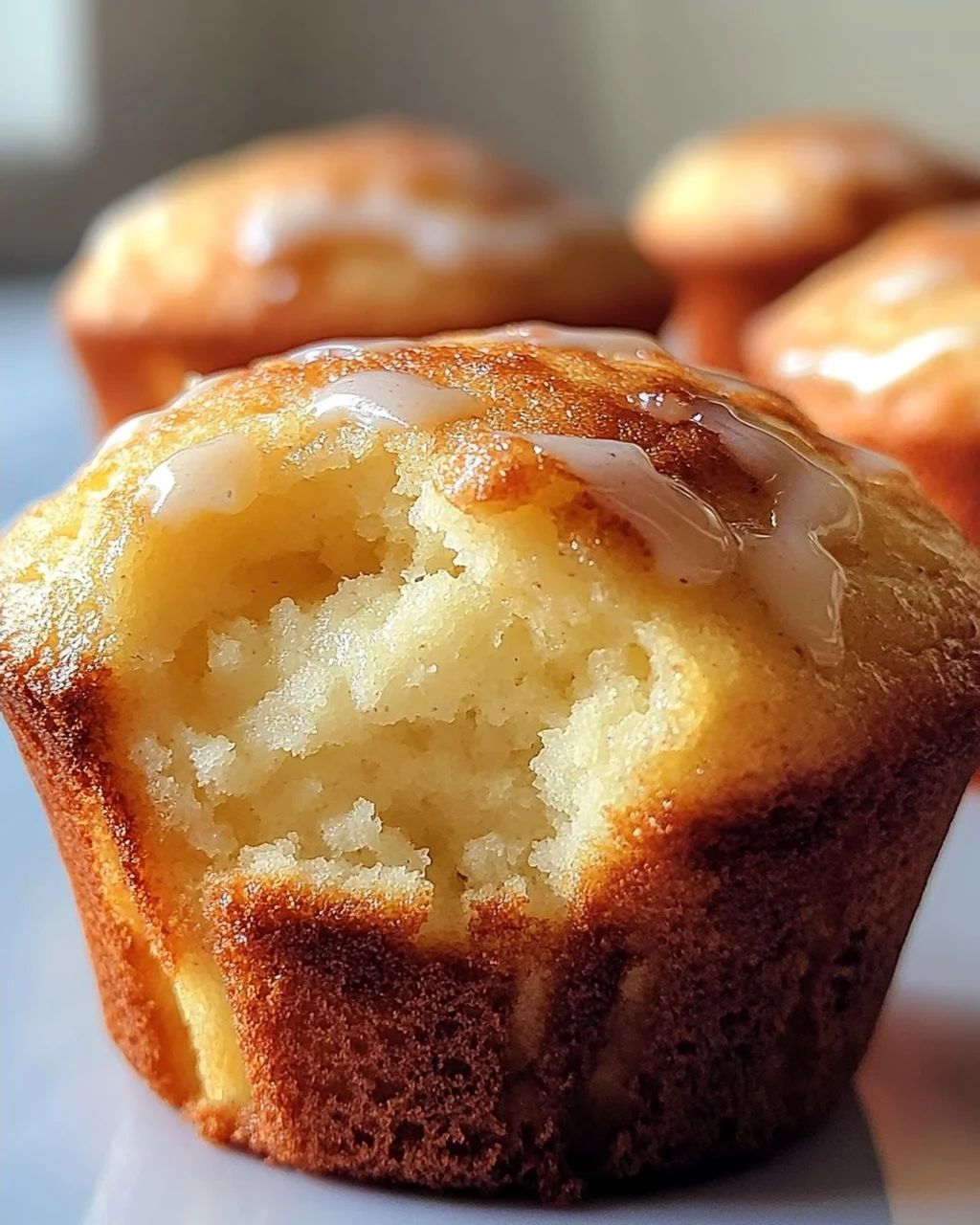 Quark Muffins mit Vanillepudding