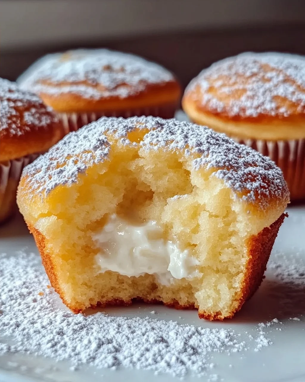 Quarkmuffins mit Vanillepudding: Flauschig-cremiger Genuss!