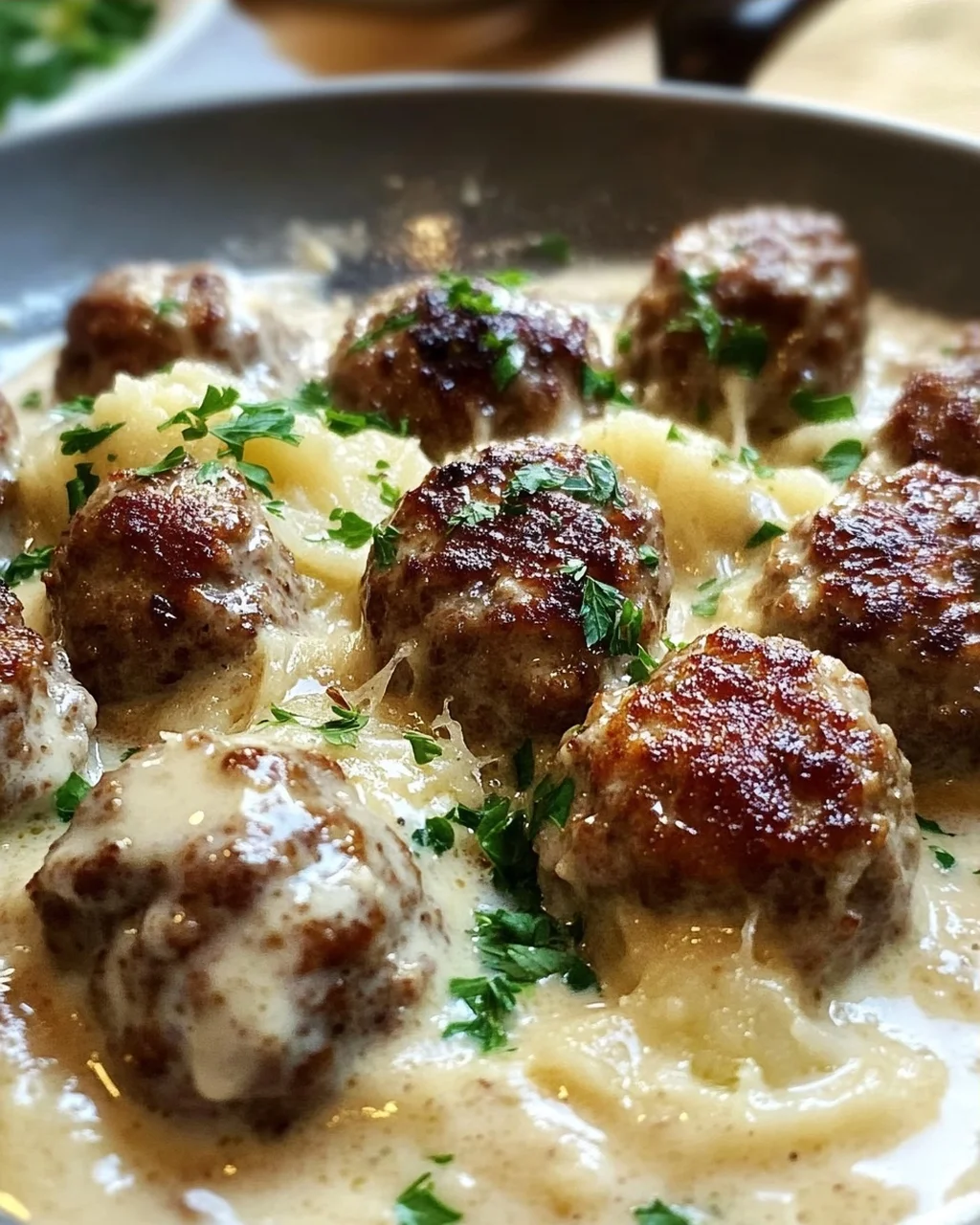 Rezept für Schwedische Köttbullar mit Rahmsauce