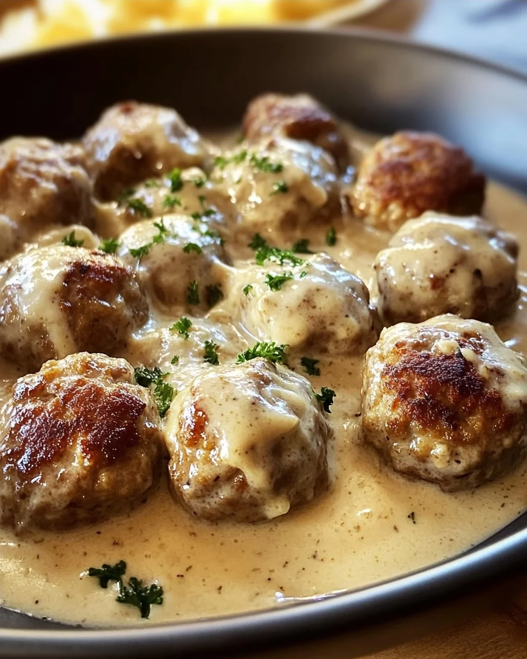 Rezept für Schwedische Köttbullar mit Rahmsauce