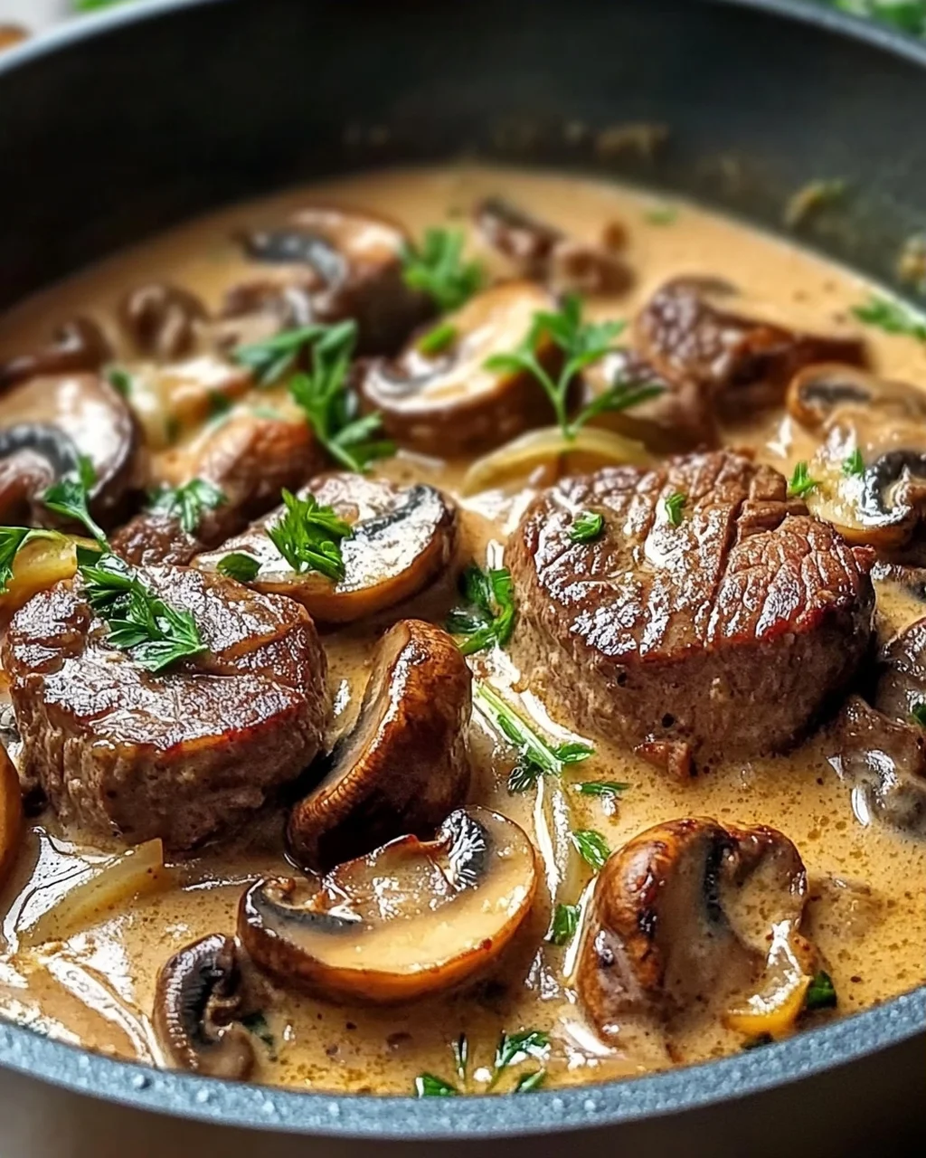 Rinderfilettopf mit Champignons