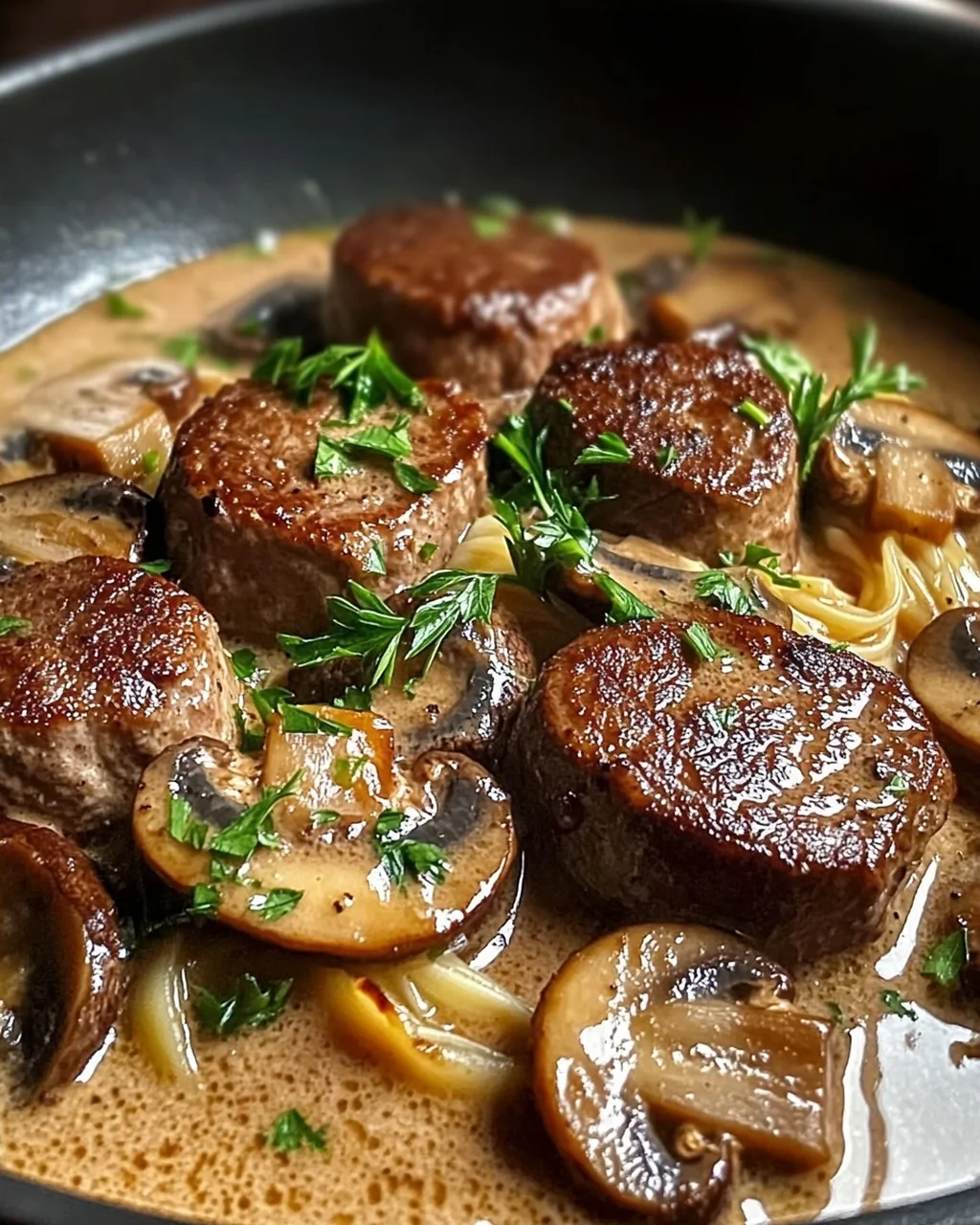 Rinderfilettopf mit Champignons