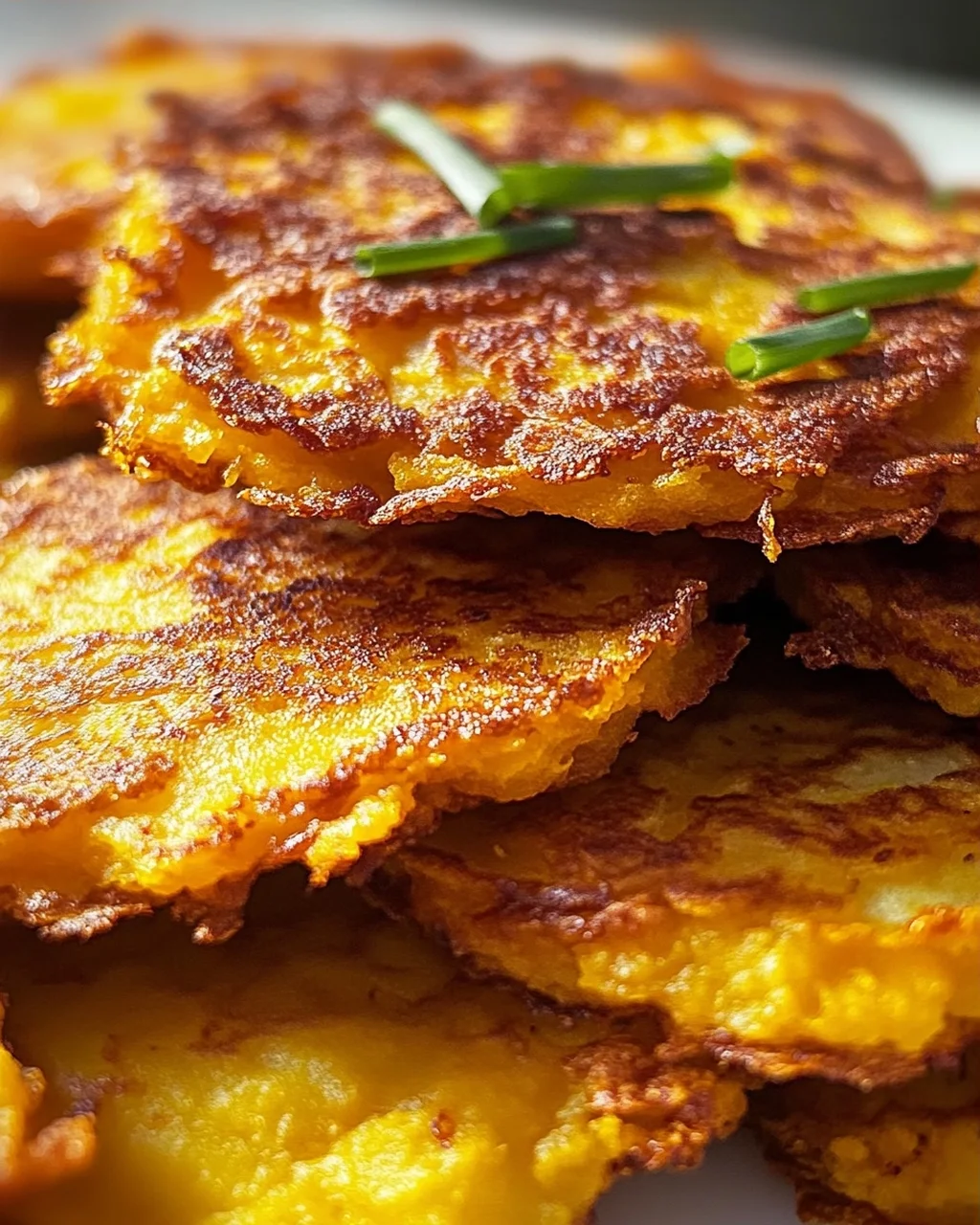 Rustikale Kürbis-Kartoffel-Puffer mit zartem Rindfleisch