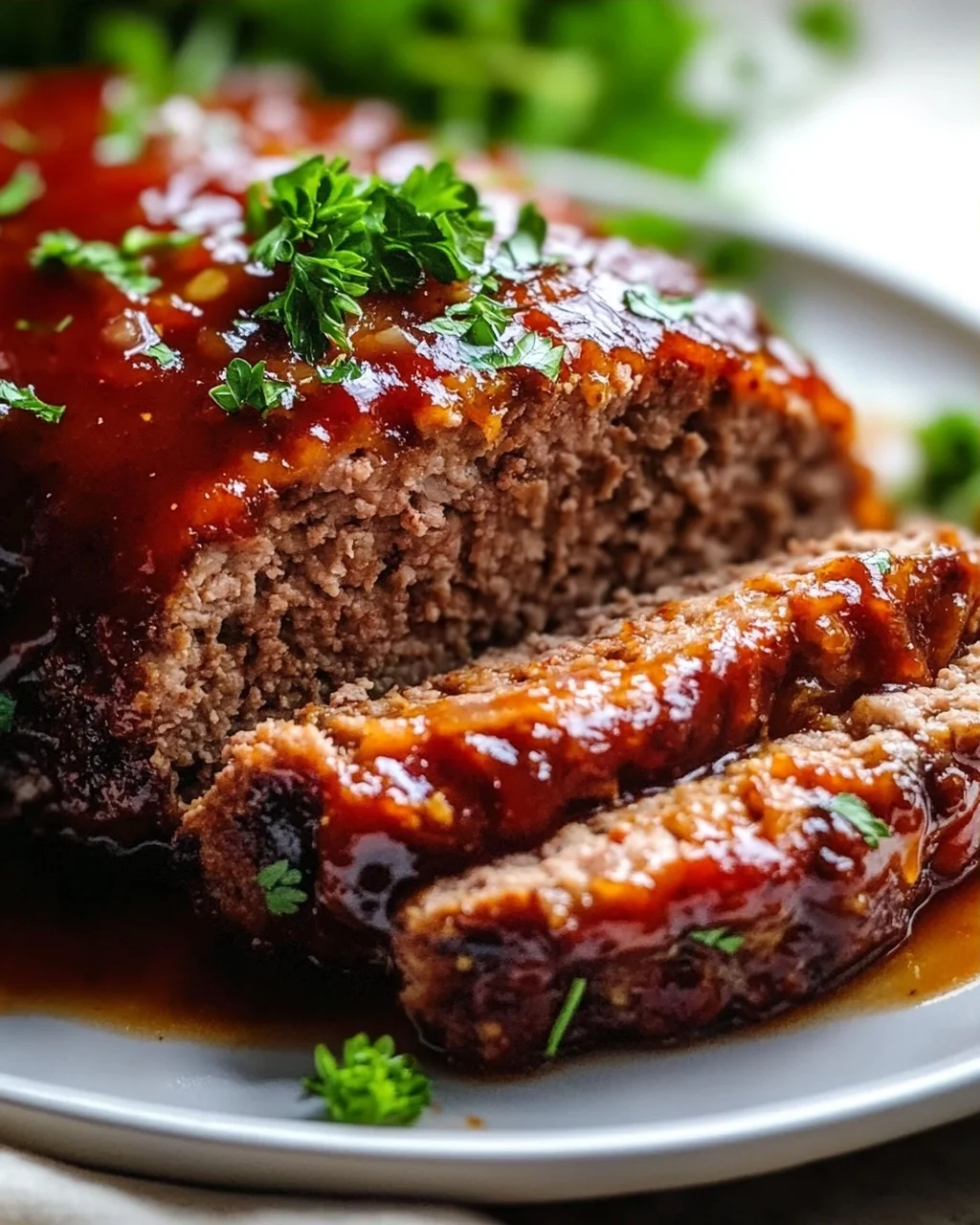 Saftiger Hackbraten mit Soße
