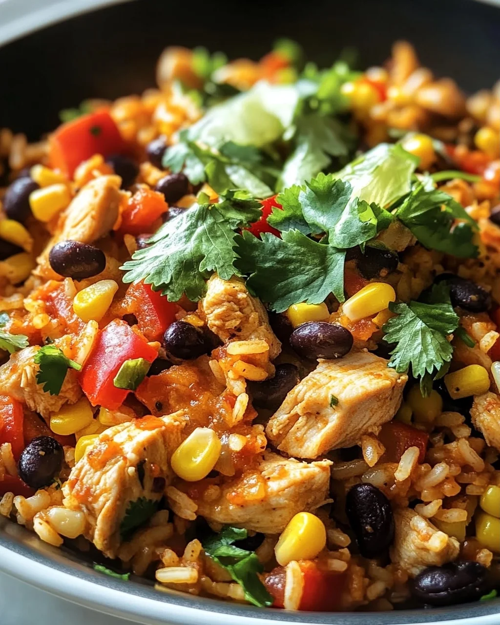 Taco Pfanne mit Huhn und Reis – Schnelles Rezept für Genuss!